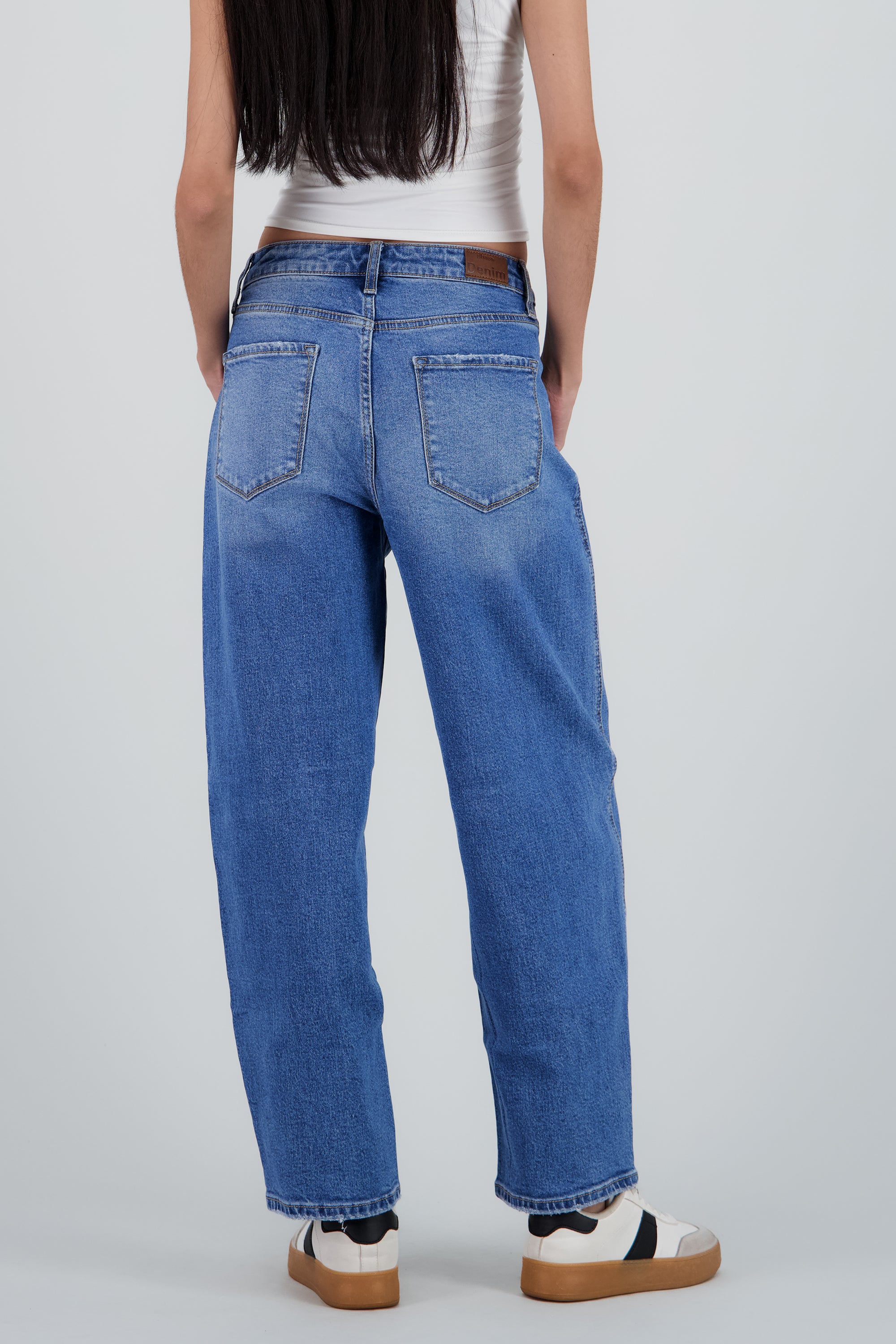 Jeans barrel mid rise MEDIUM WASH