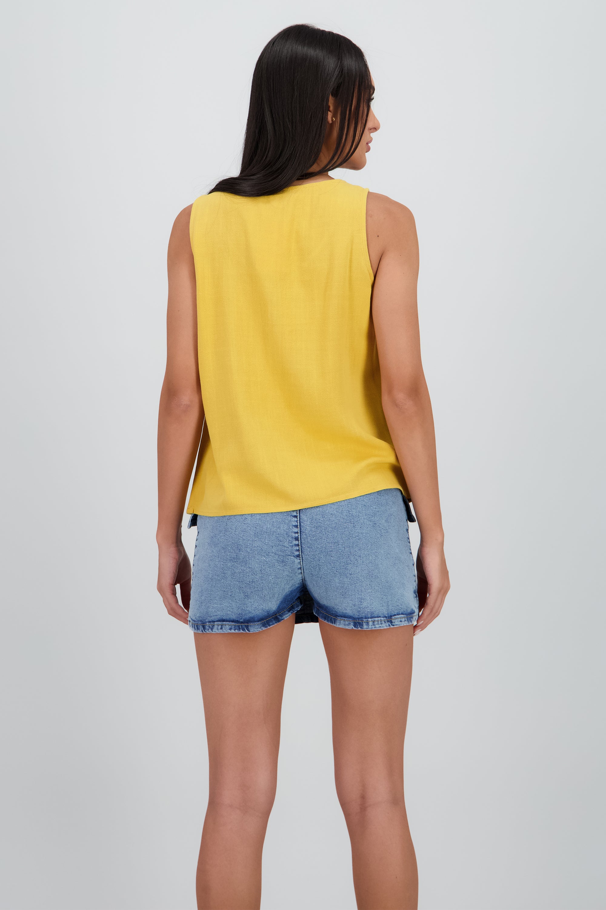 CAMISA MANGA CORTA MOSTAZA