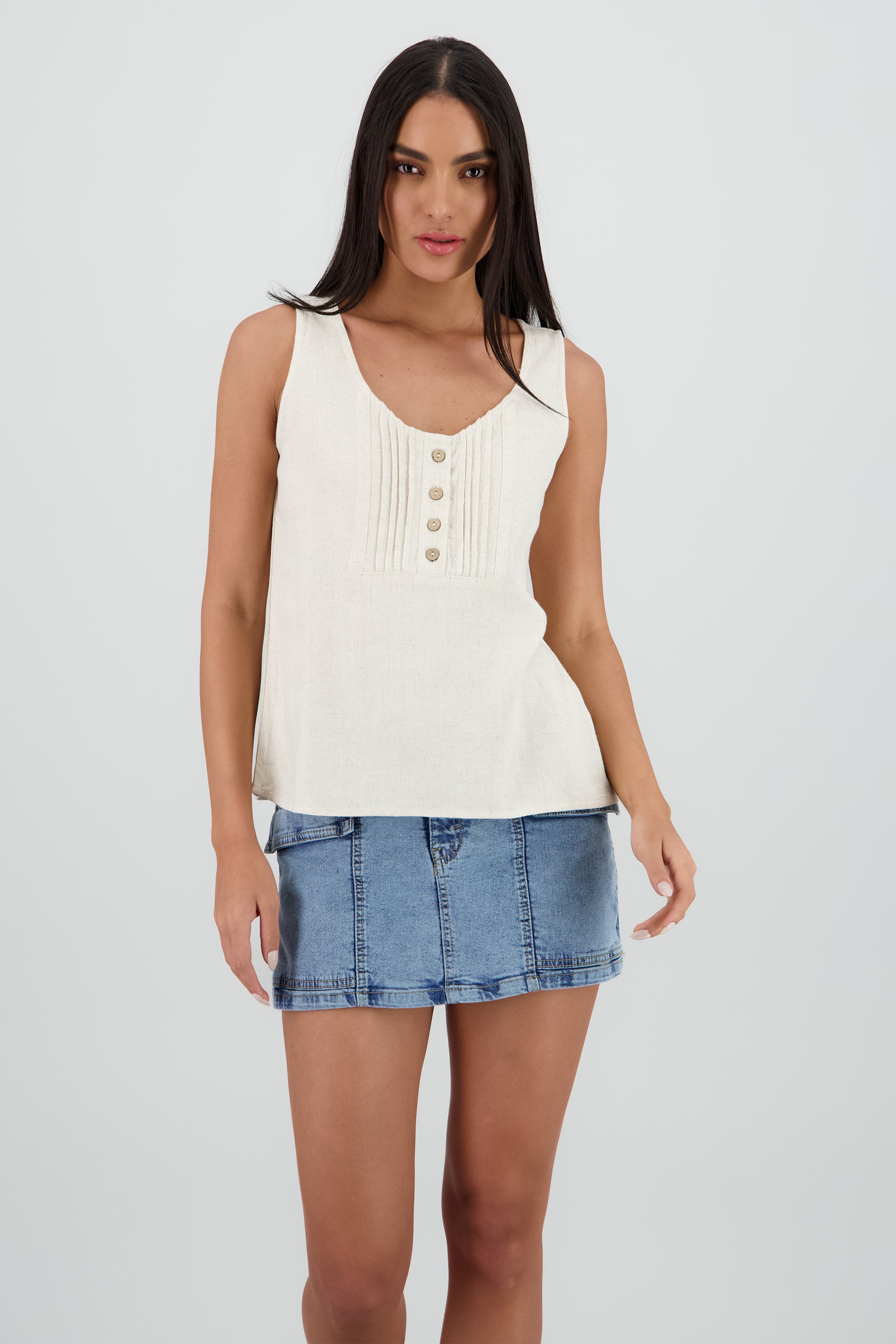CAMISA MANGA CORTA BEIGE