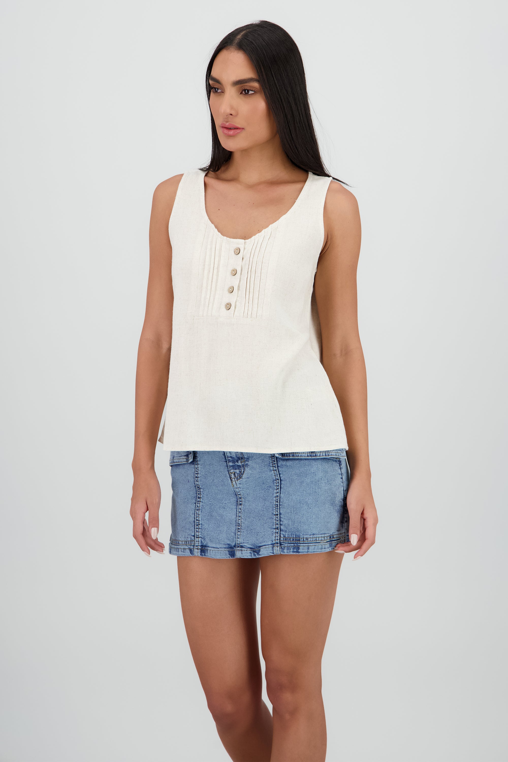 CAMISA MANGA CORTA BEIGE