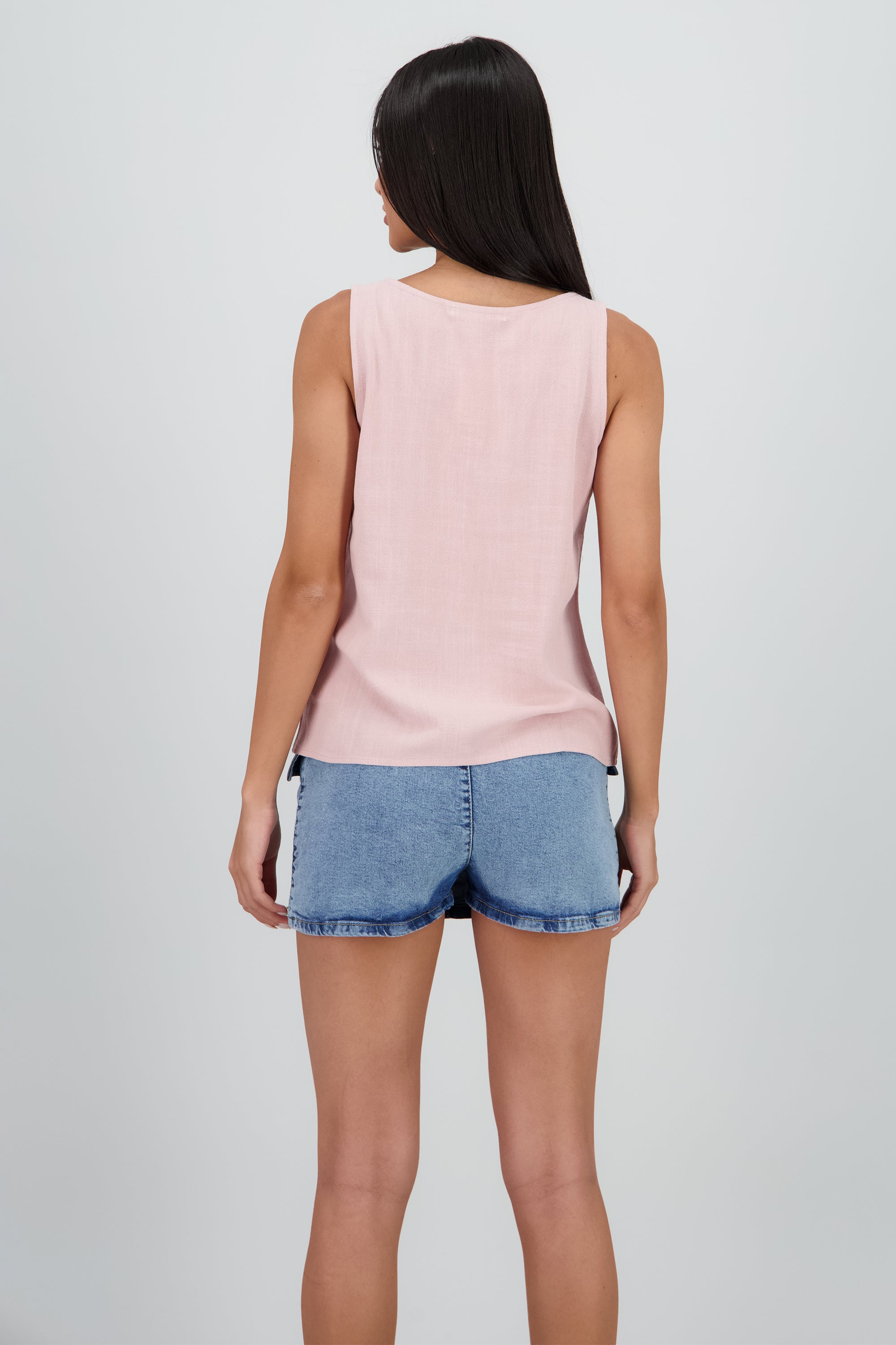 CAMISA MANGA CORTA ROSA