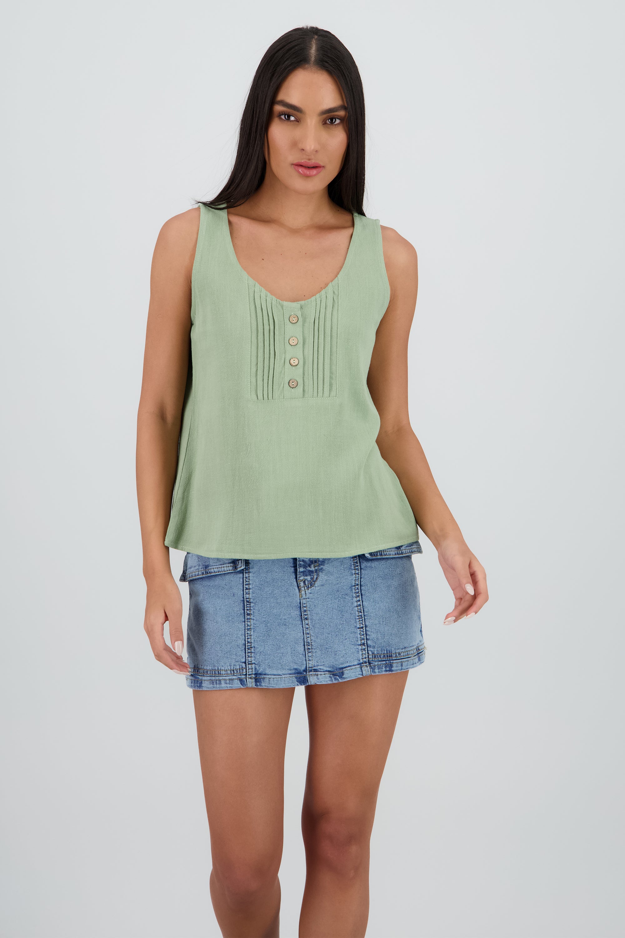 CAMISA MANGA CORTA VERDE