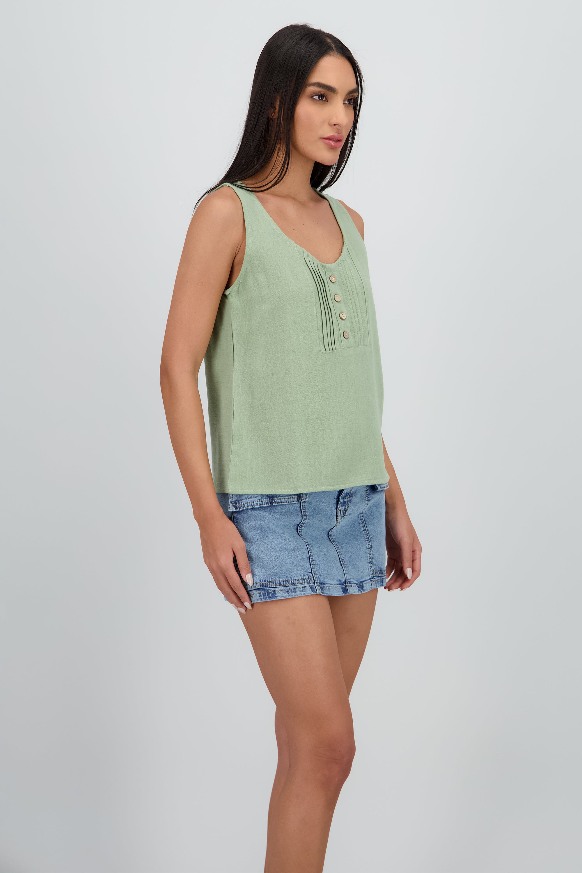 CAMISA MANGA CORTA VERDE