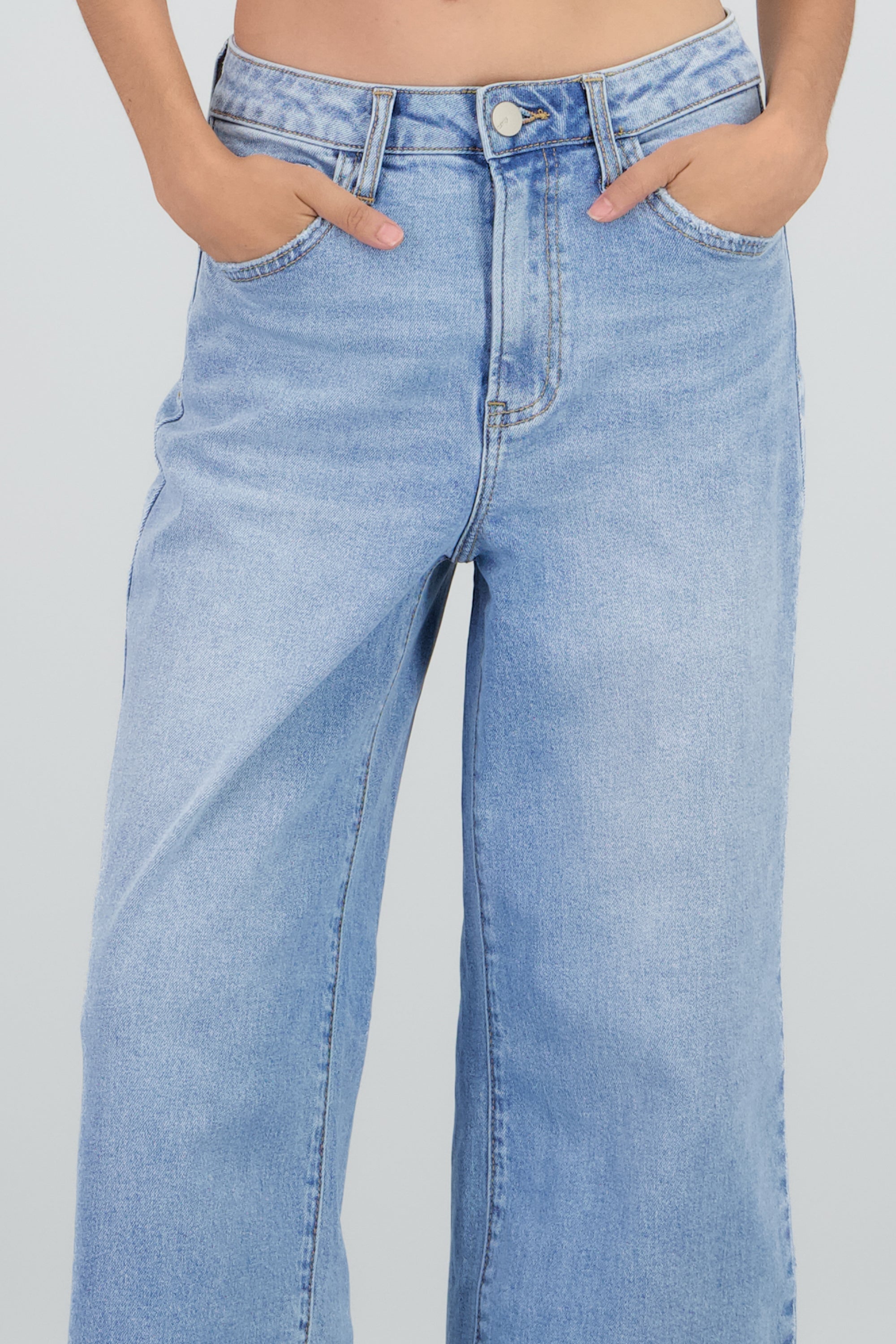 Jeans culotte mid rise LIGHT WASH