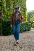 JEANS CROPPED MID RISE