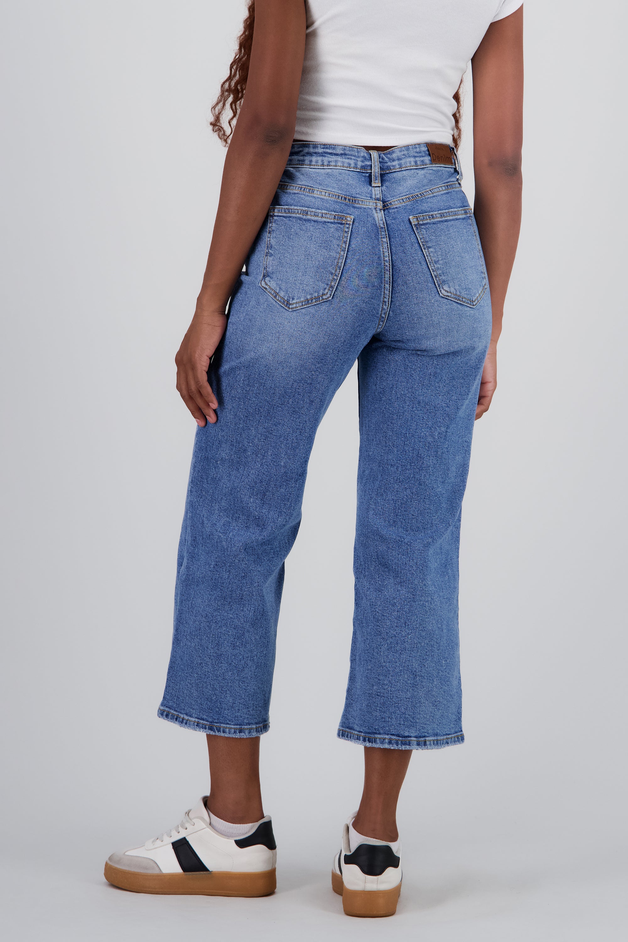 Jeans culotte mid rise MEDIUM WASH