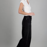 JEANS CROPPED MID RISE