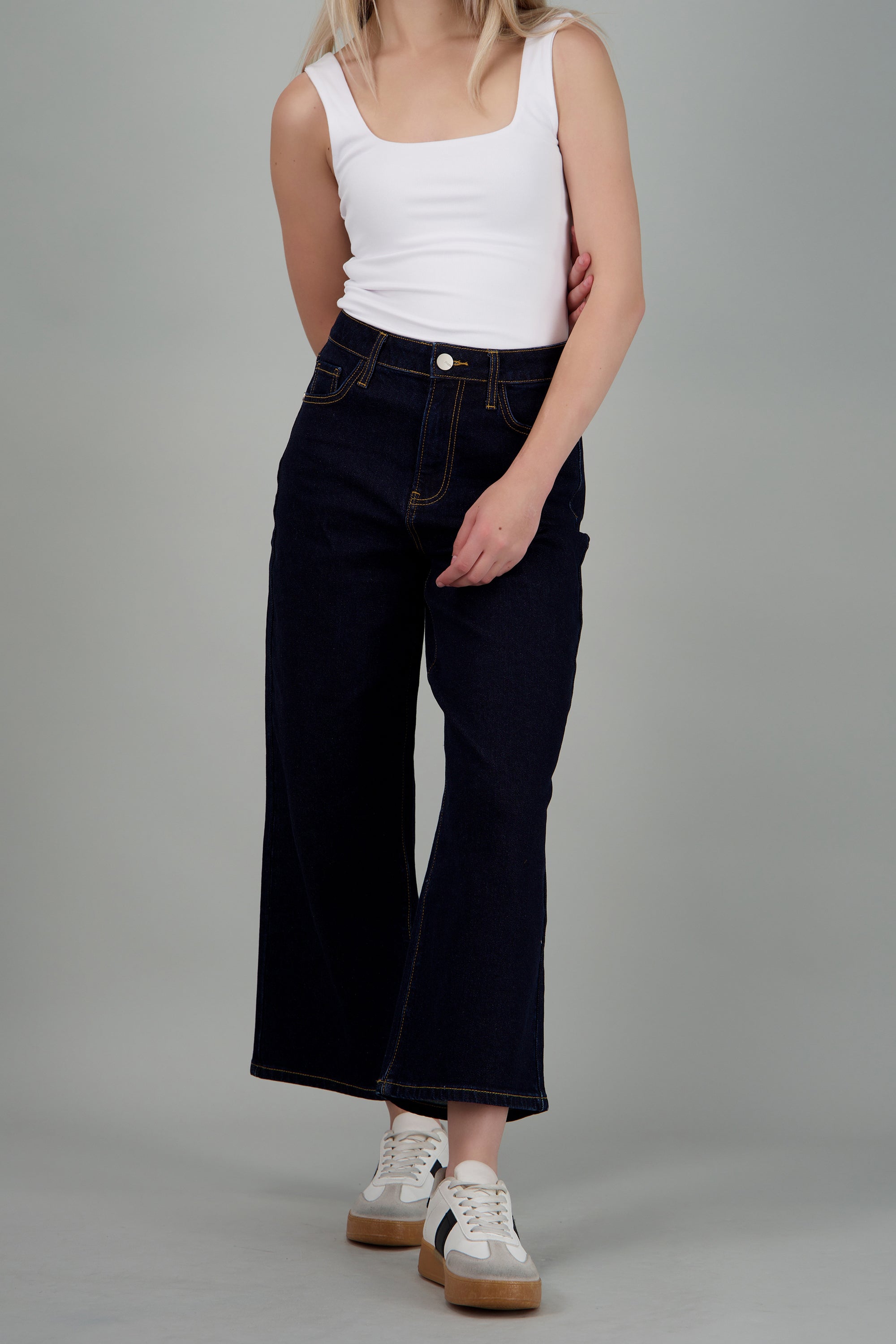 Jeans culotte mid rise INDIGO