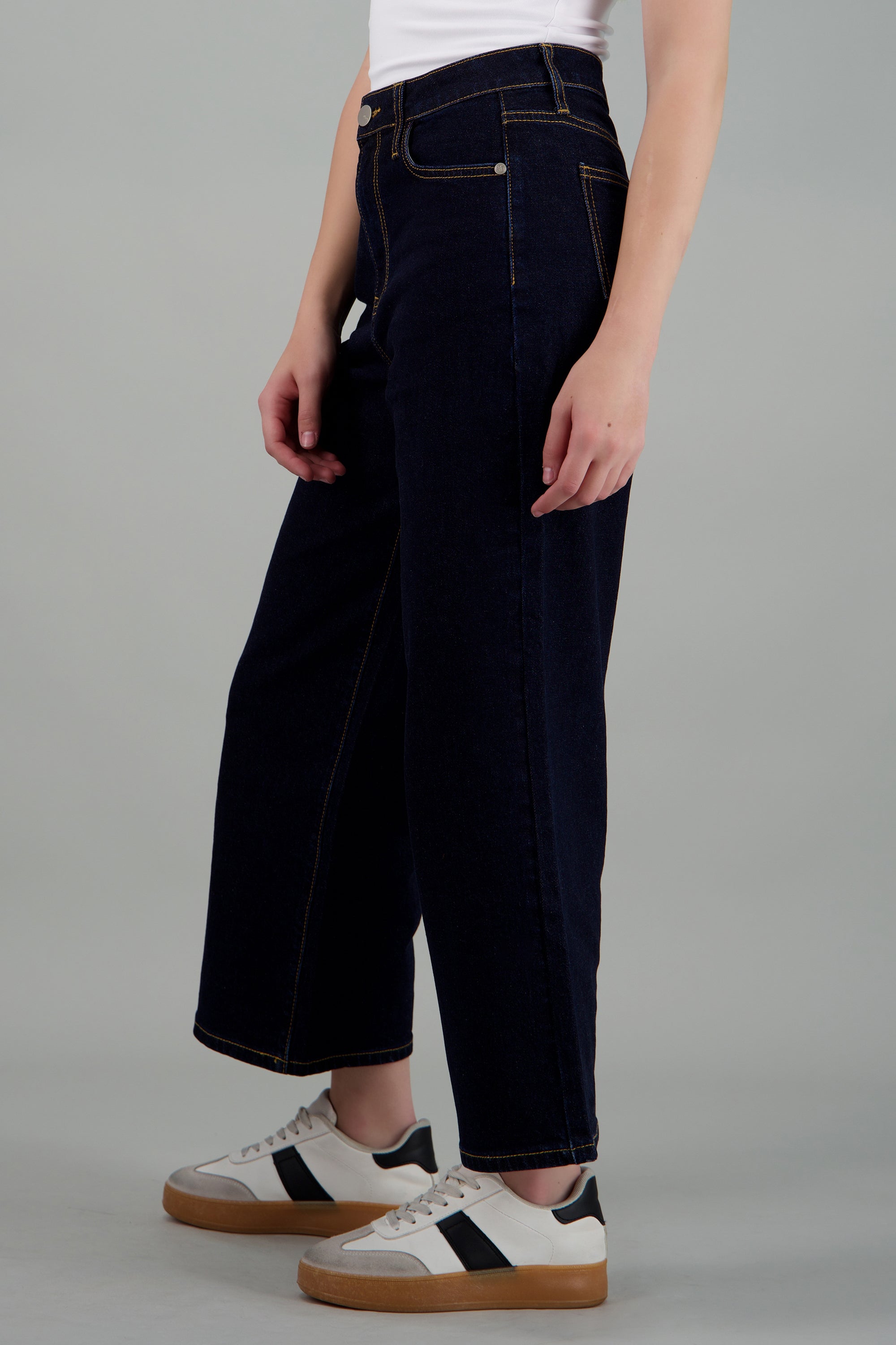Jeans culotte mid rise INDIGO
