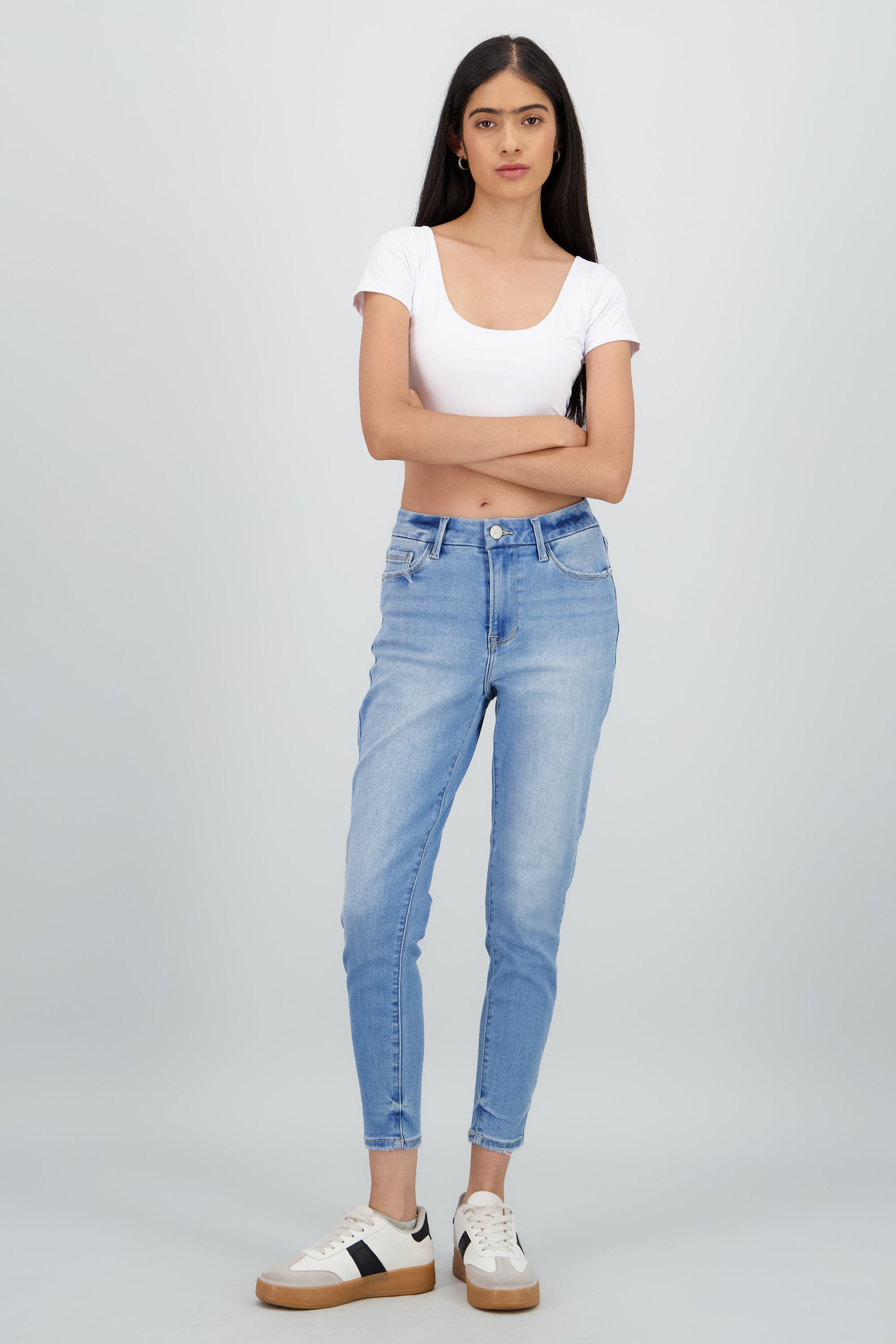 Jeans skinny mid rise LIGHT WASH