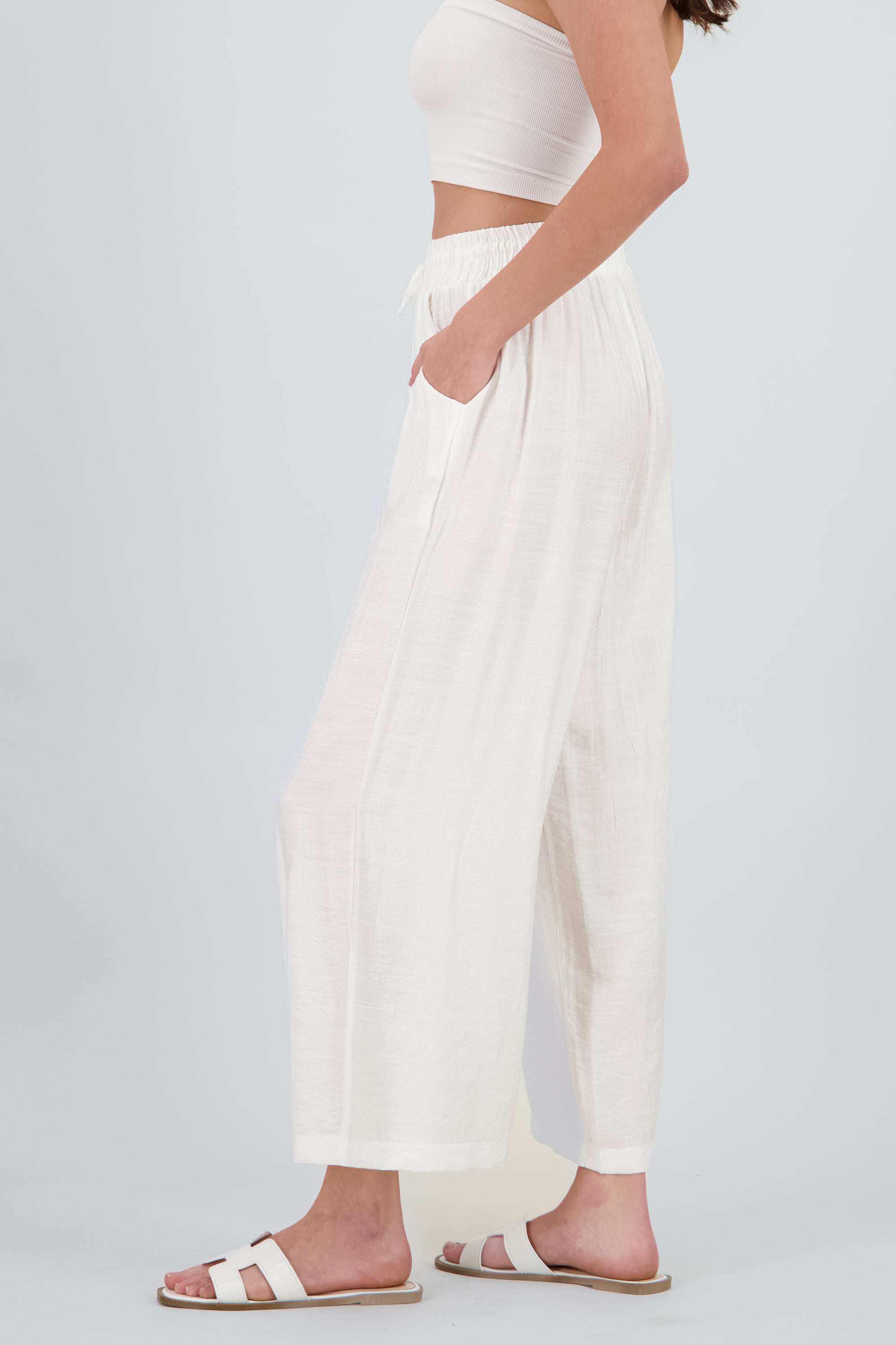 PANTALON AMPLIO BLANCO