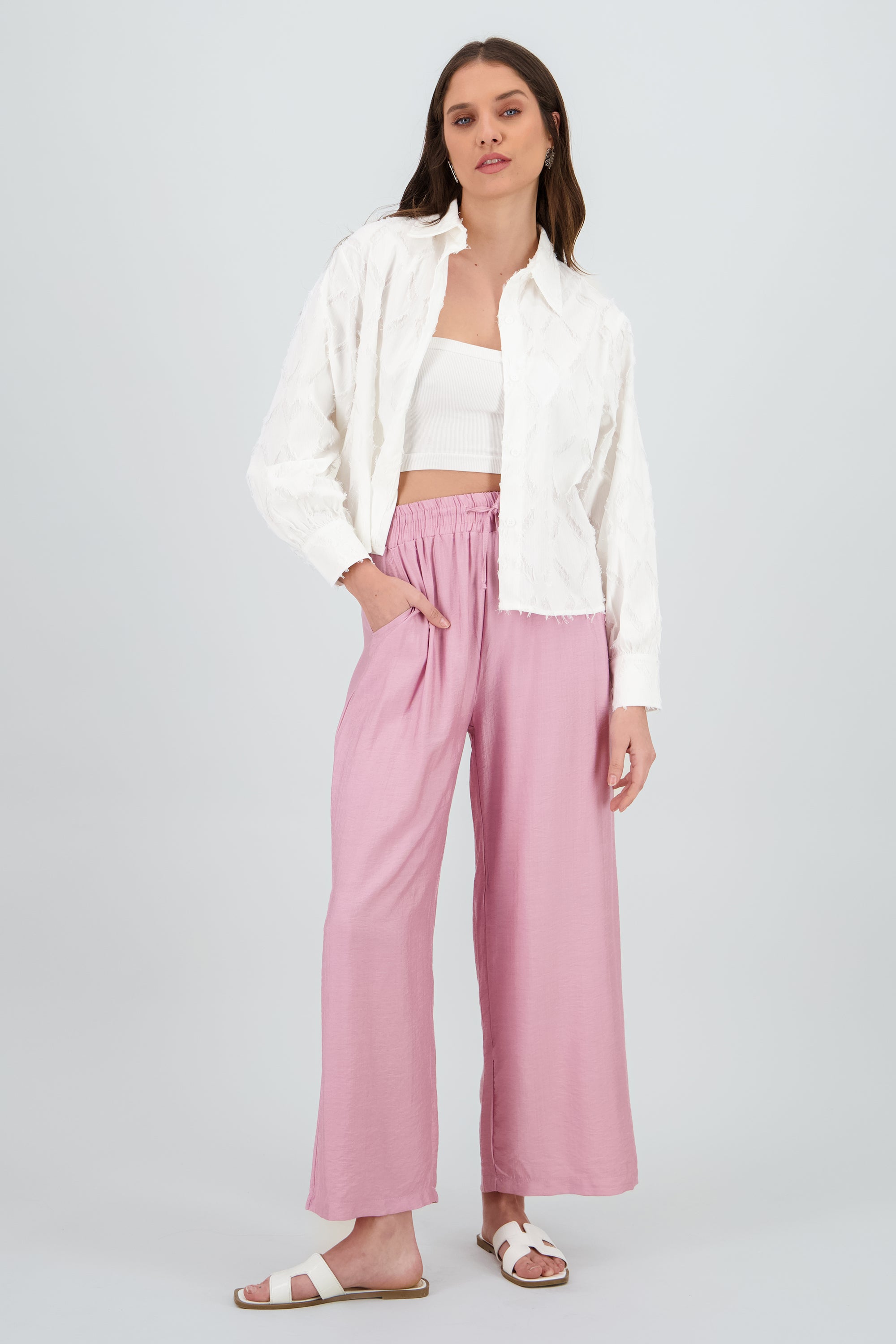 PANTALON AMPLIO ROSA