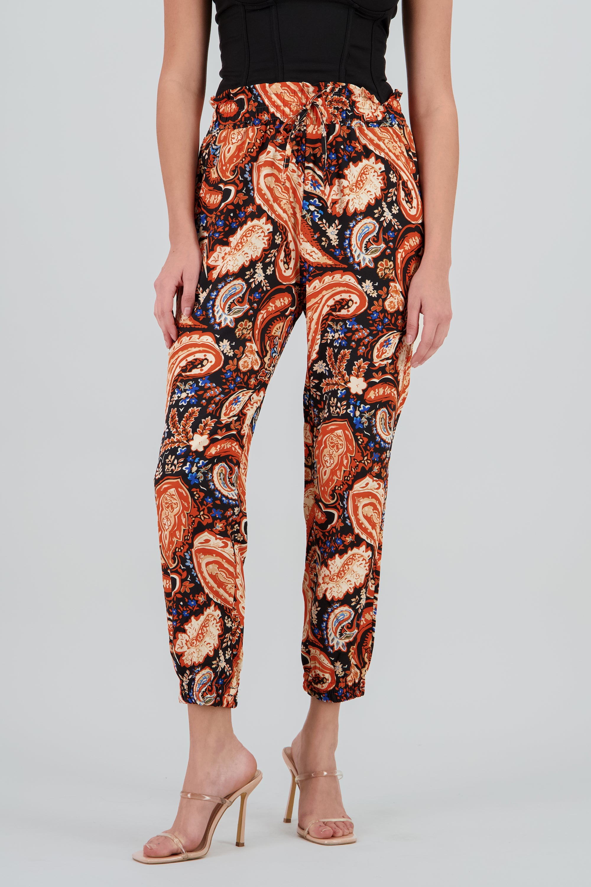 PANTALON ESTAMPADO NARANJA COMBO