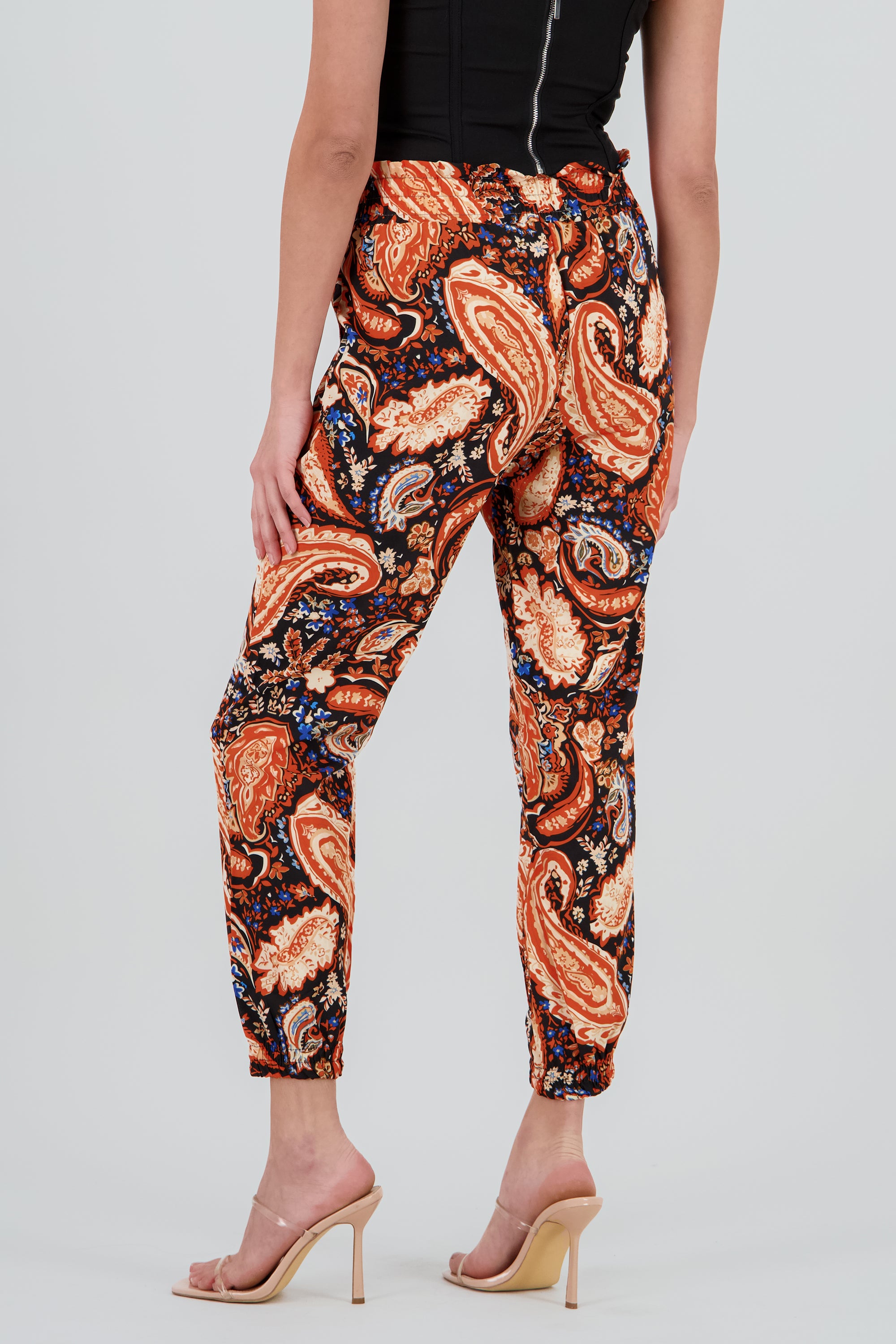 PANTALON ESTAMPADO NARANJA COMBO