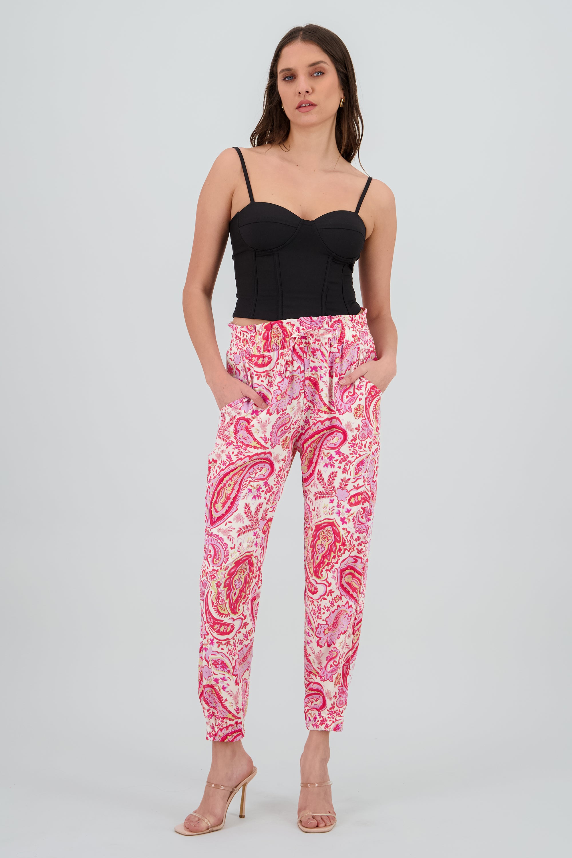 PANTALON ESTAMPADO ROSA COMBO