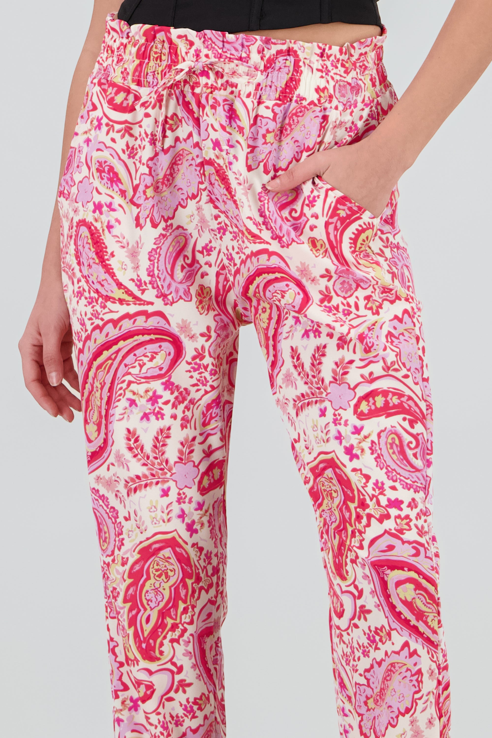 PANTALON ESTAMPADO ROSA COMBO