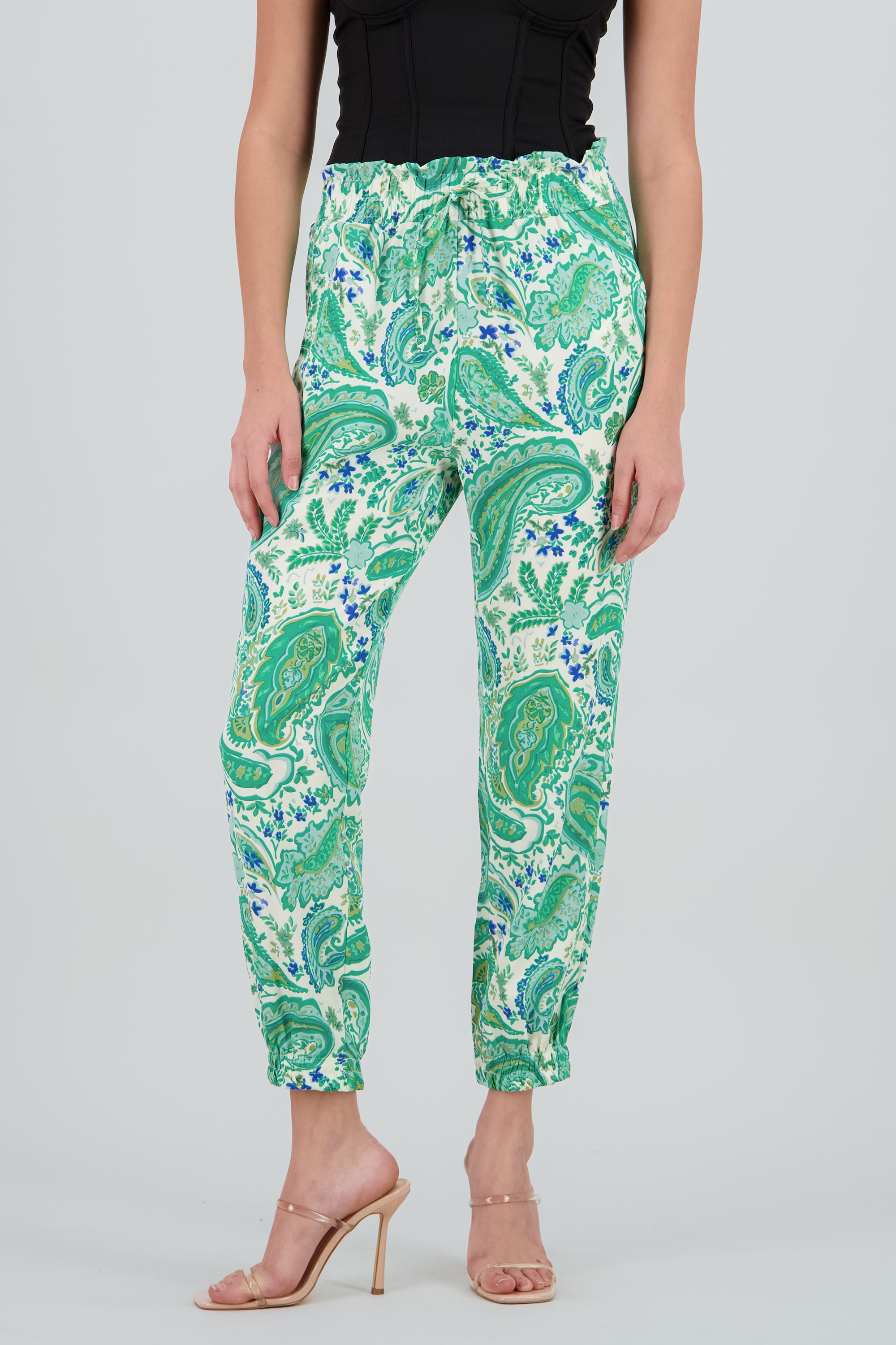 PANTALON ESTAMPADO VERDE COMBO