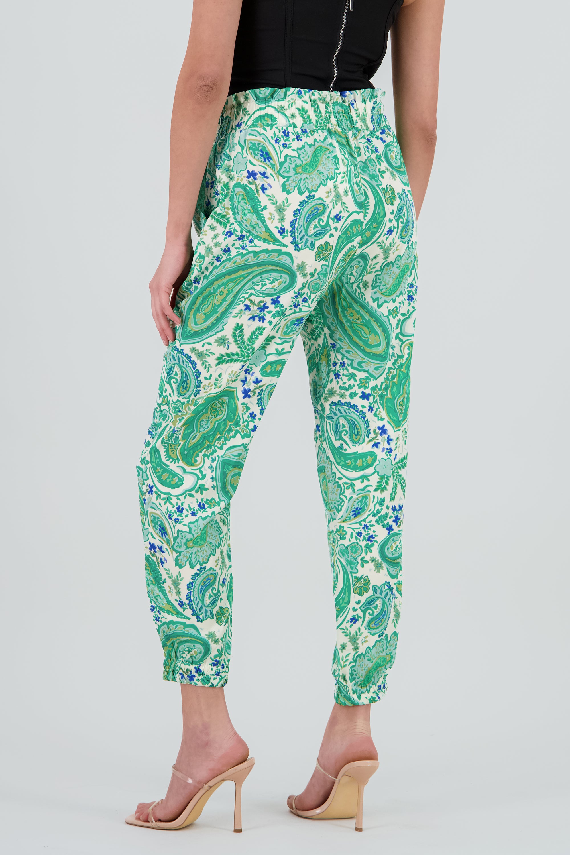 PANTALON ESTAMPADO VERDE COMBO