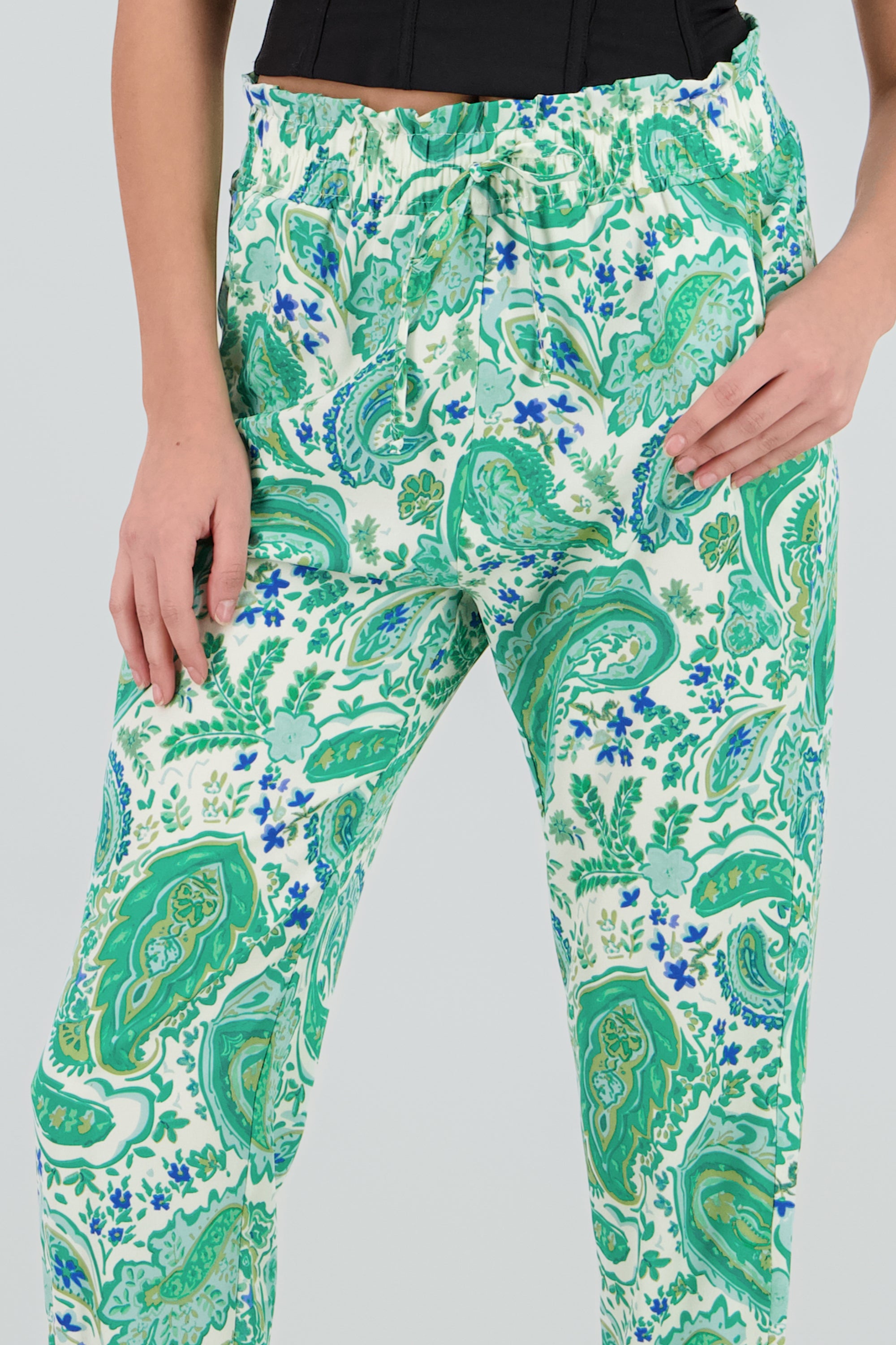 PANTALON ESTAMPADO VERDE COMBO