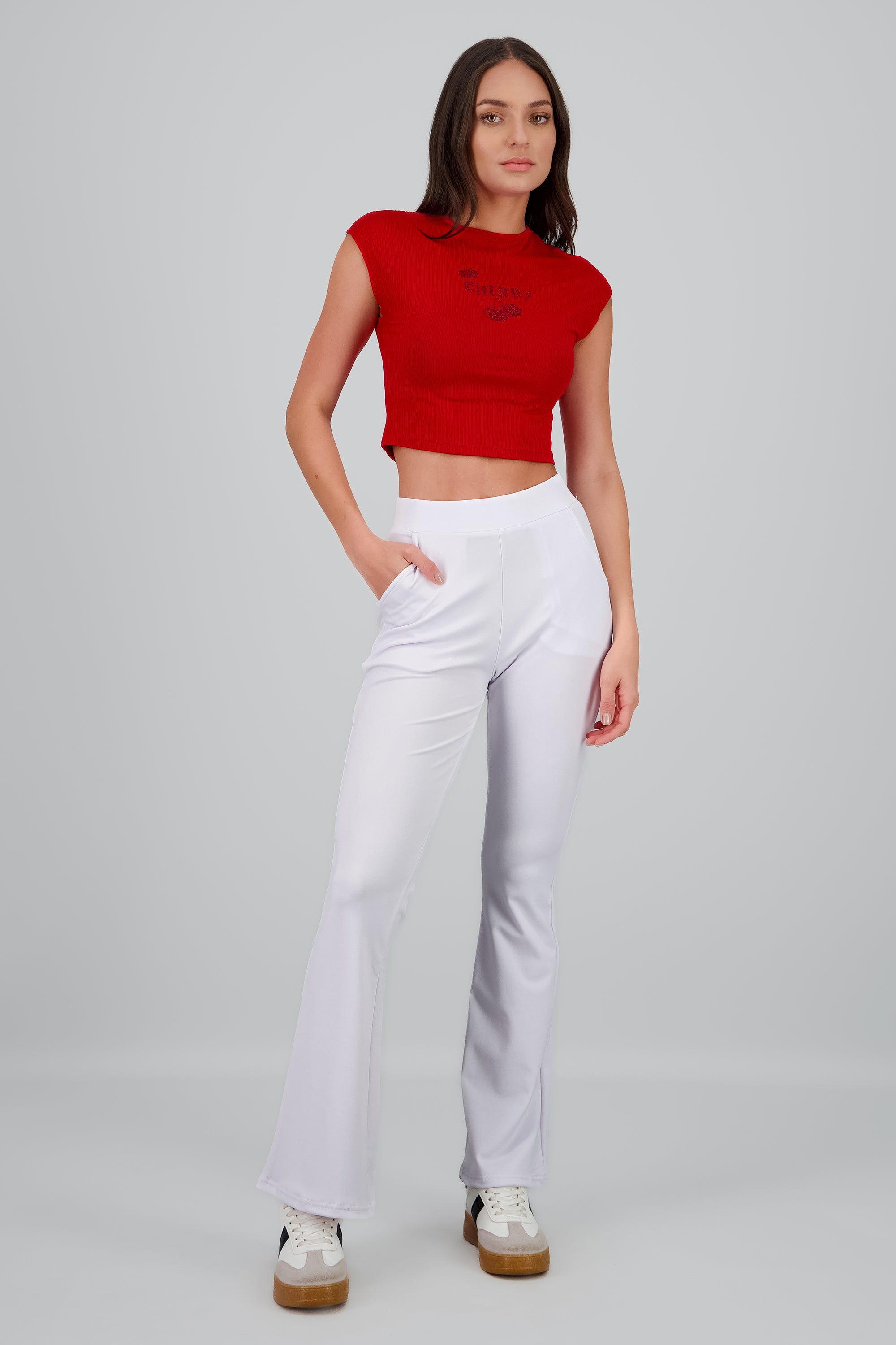 PANTALON WIDE LEG BLANCO