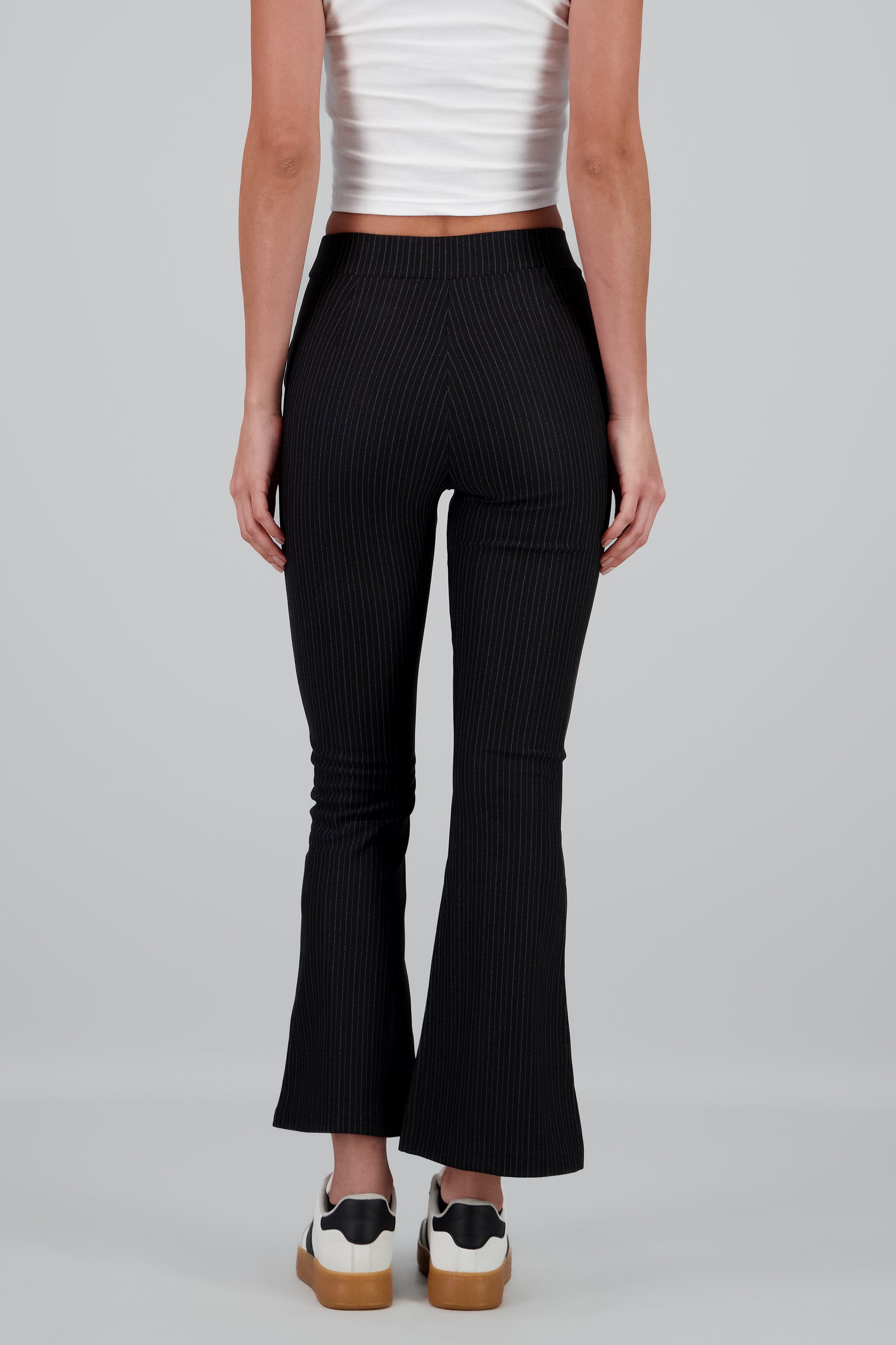 Pantalon de vestir con rayas NEGRO