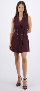 Vestido blazer botones