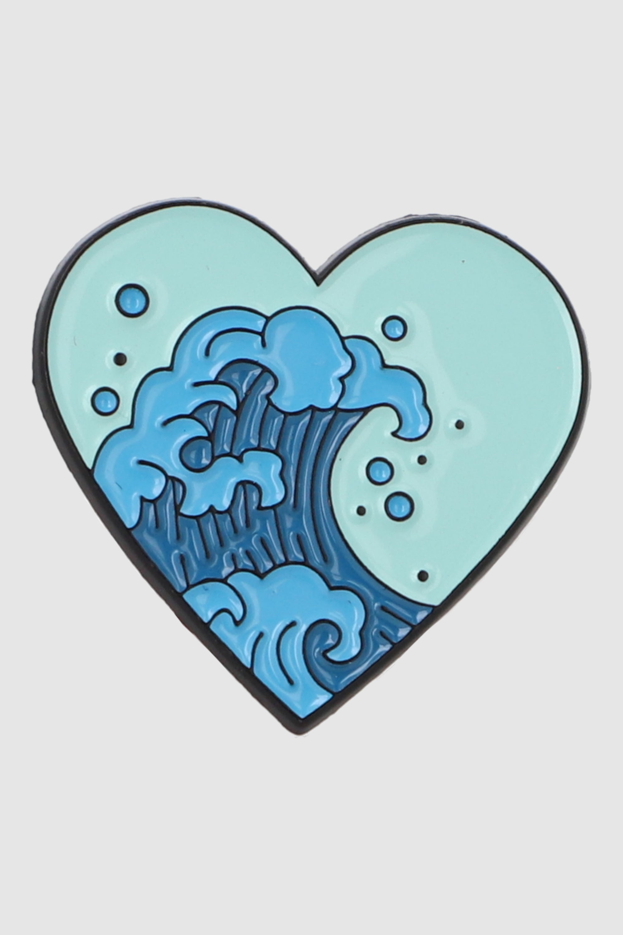 Pin corazon olas AZUL