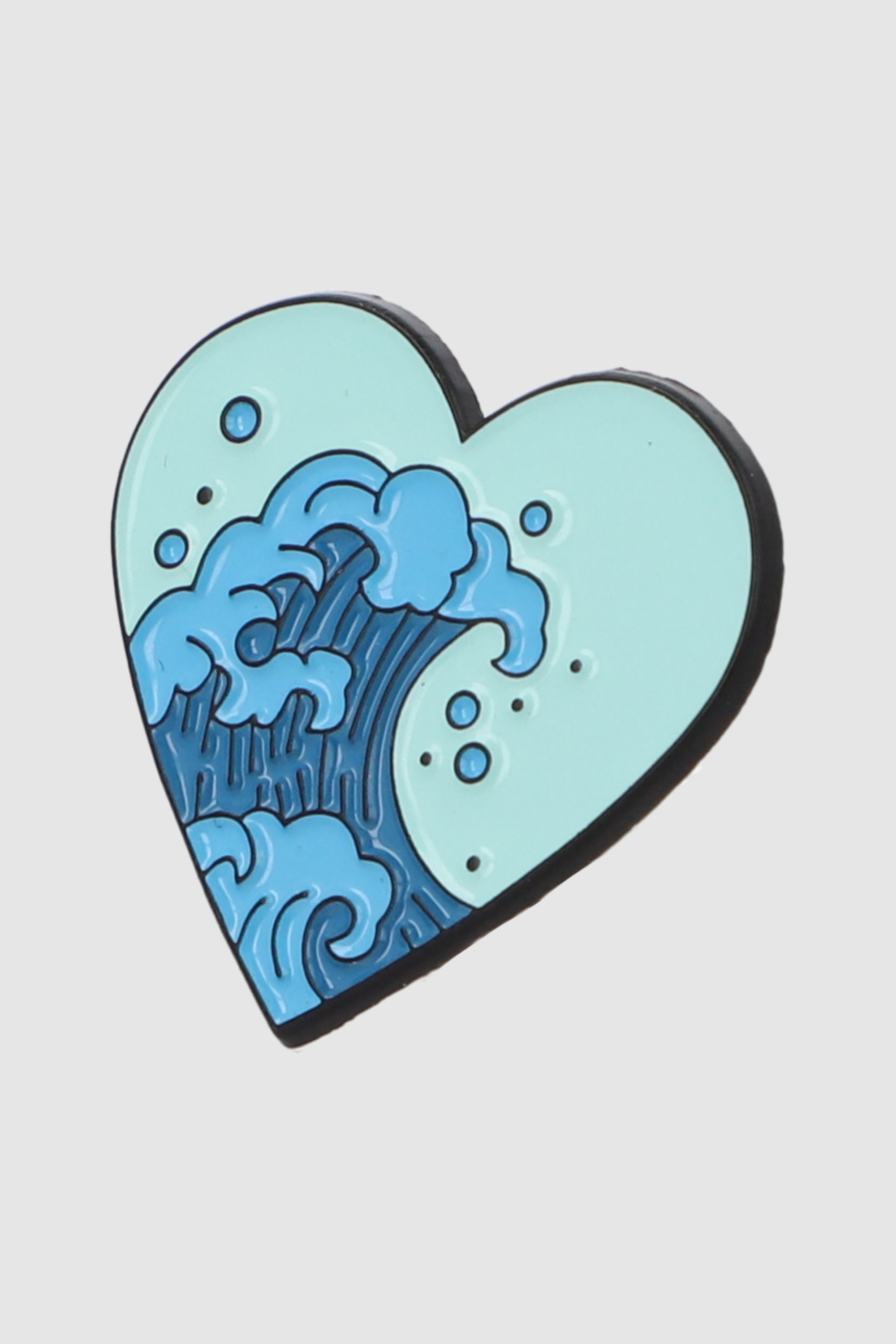 Pin corazon olas AZUL
