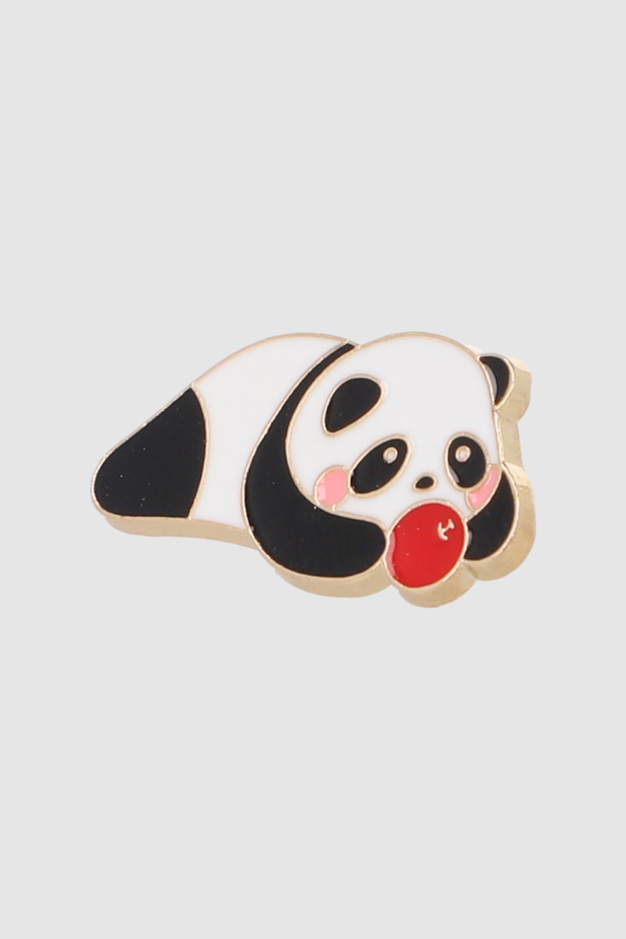 Pin panda acostado NEGRO BLANCO