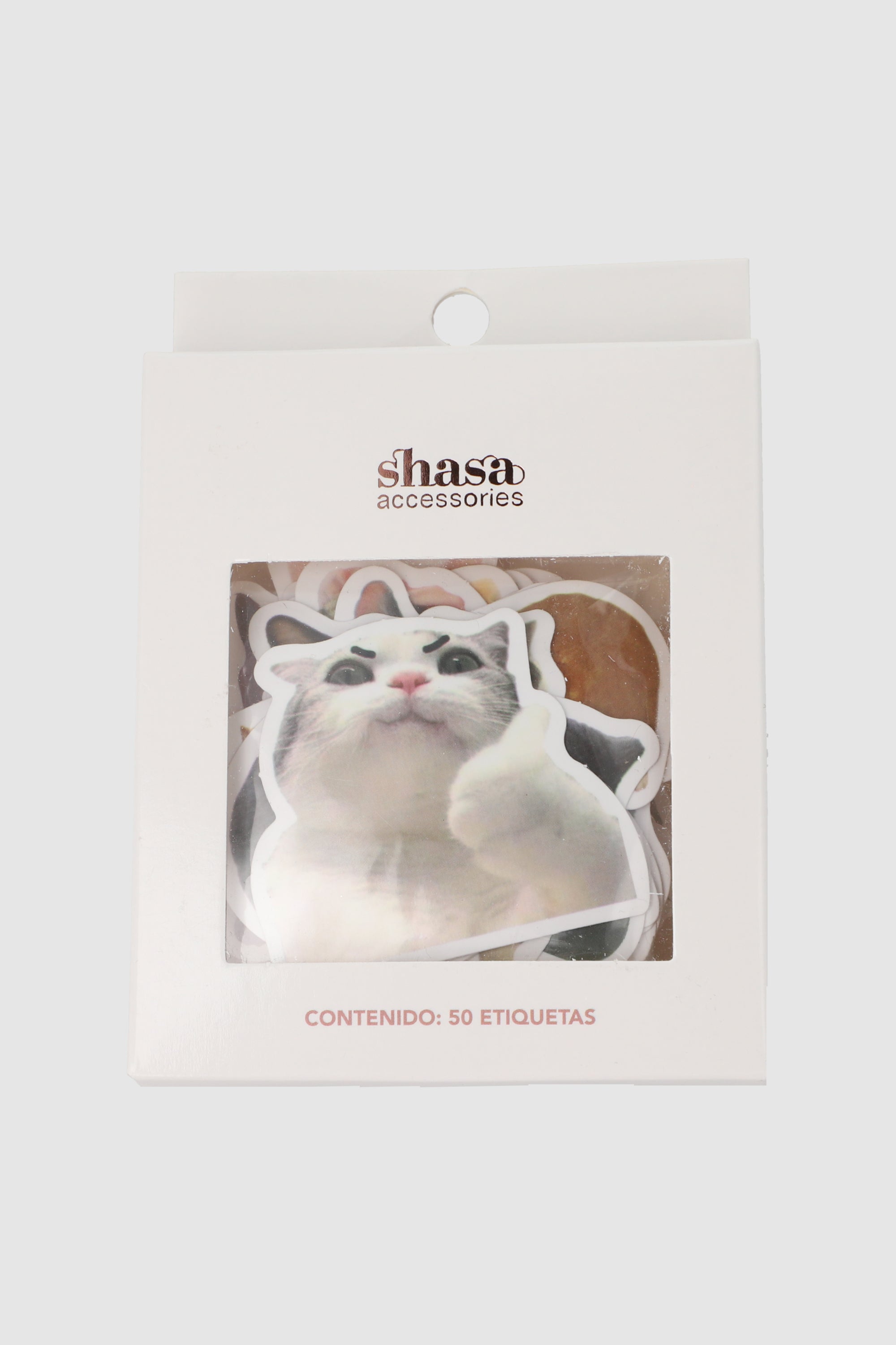 Set 50 stickers gatos divertidos MULTICOLOR