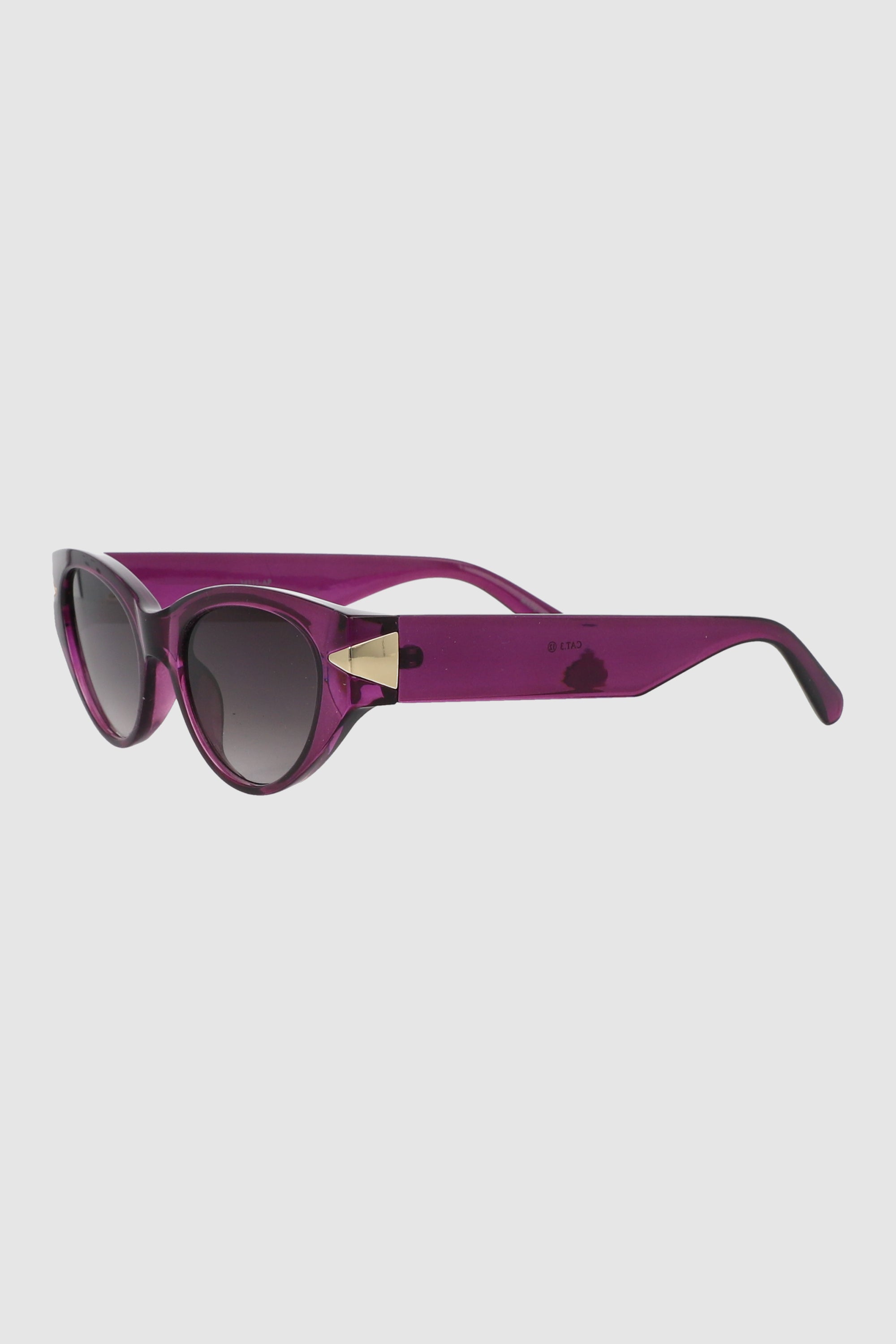 Lentes cateye detalle metal MORADO