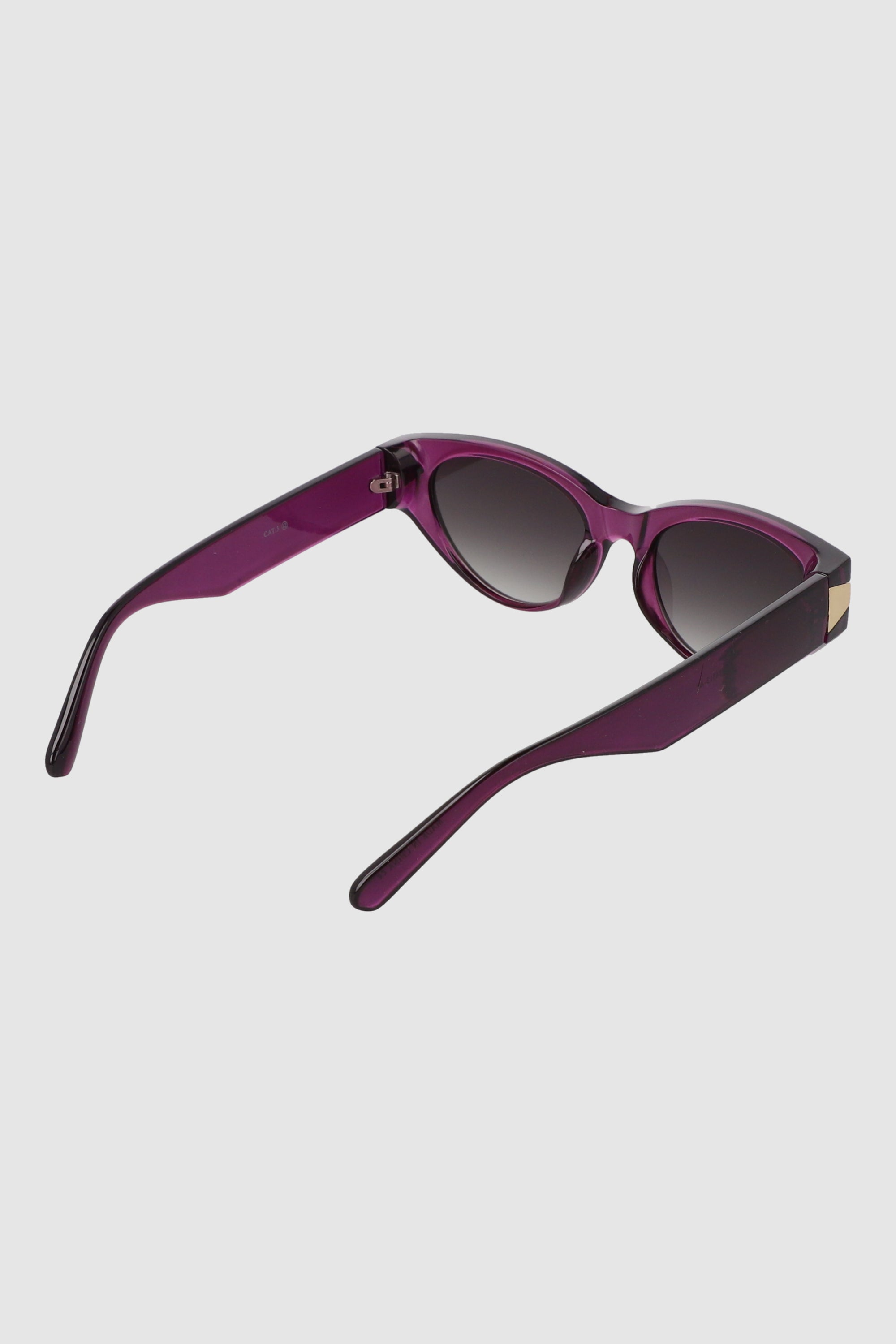 Lentes cateye detalle metal MORADO