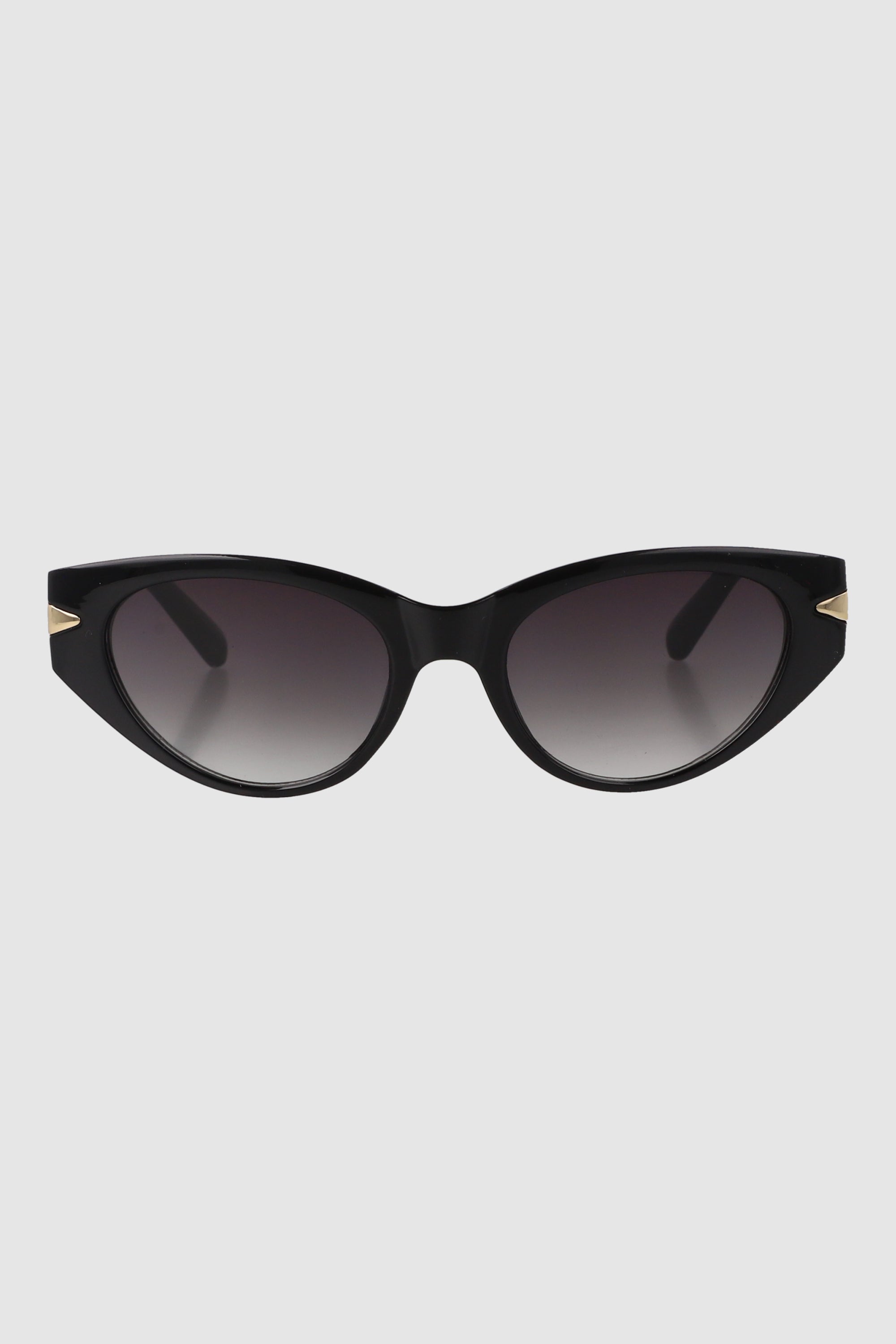 Lentes cateye detalle metal NEGRO