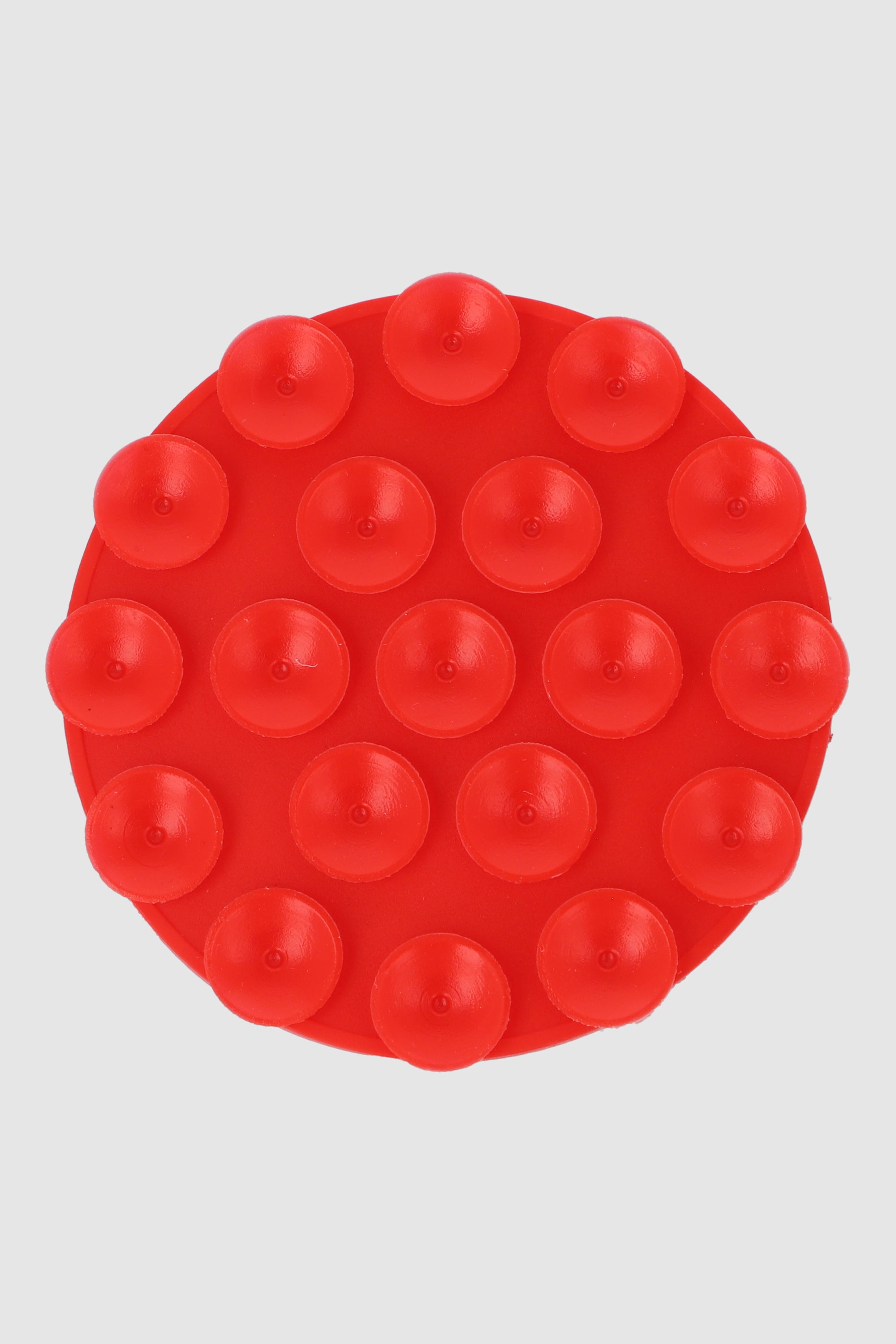 Ventosa para cel circulo con pegamento ROJO