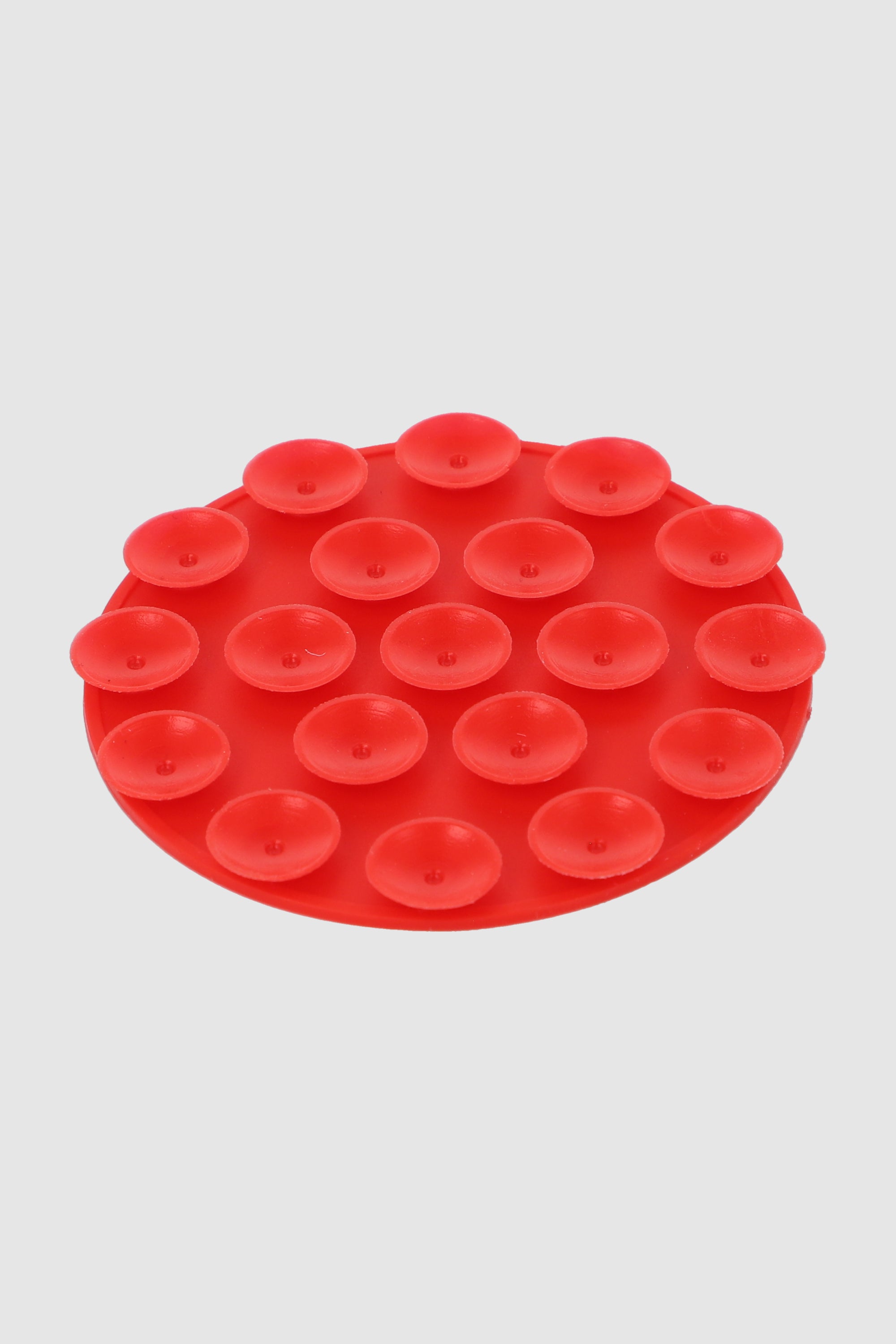 Ventosa para cel circulo con pegamento ROJO