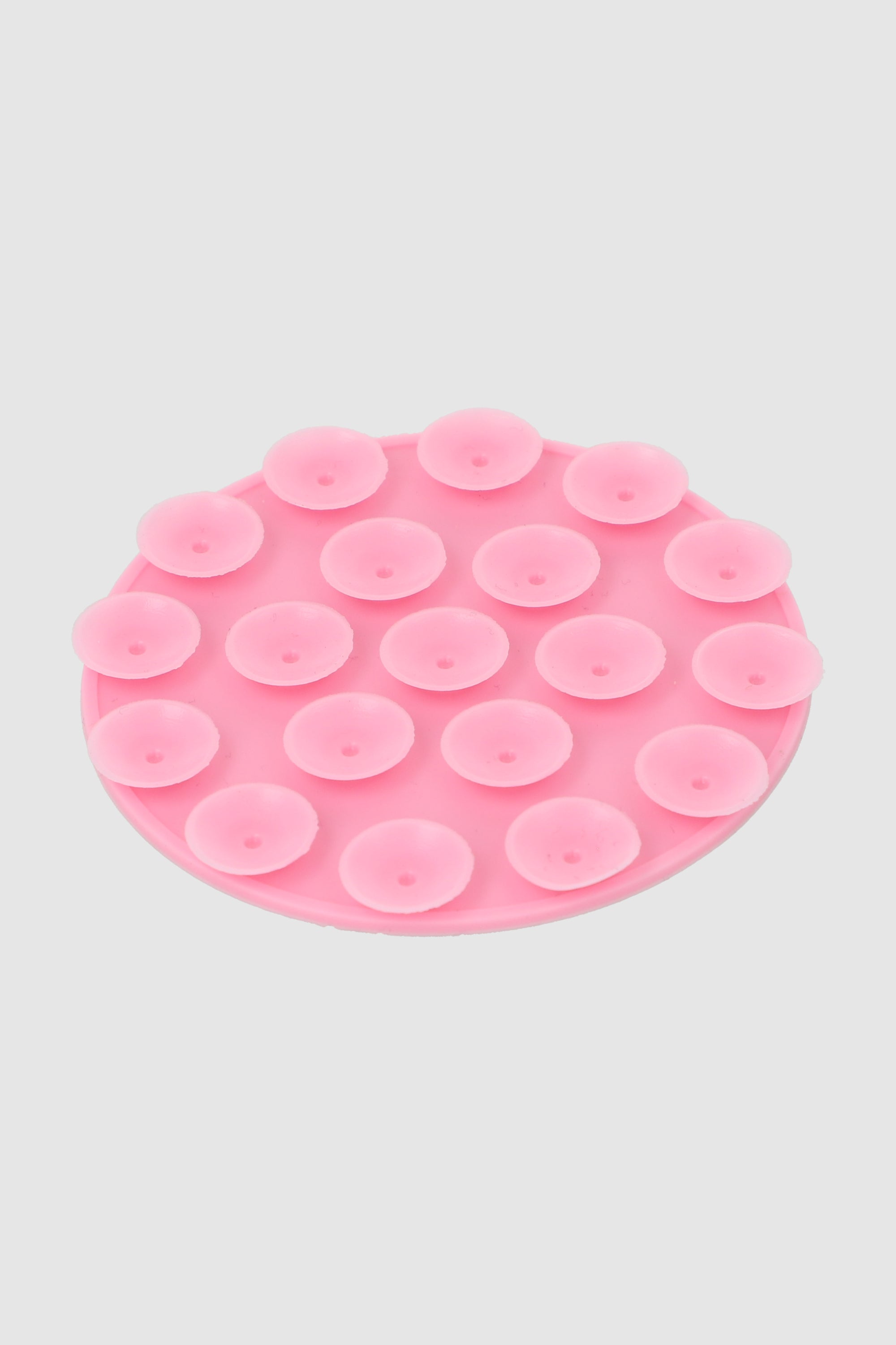 Ventosa para cel circulo con pegamento ROSA