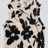 Top textura flores tropicales