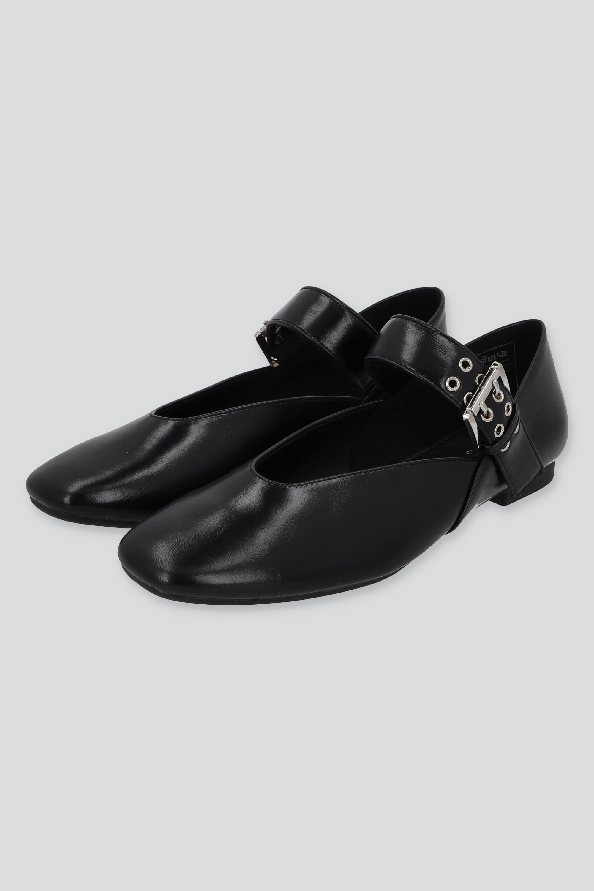 Flat mary jane empeine cerrado NEGRO