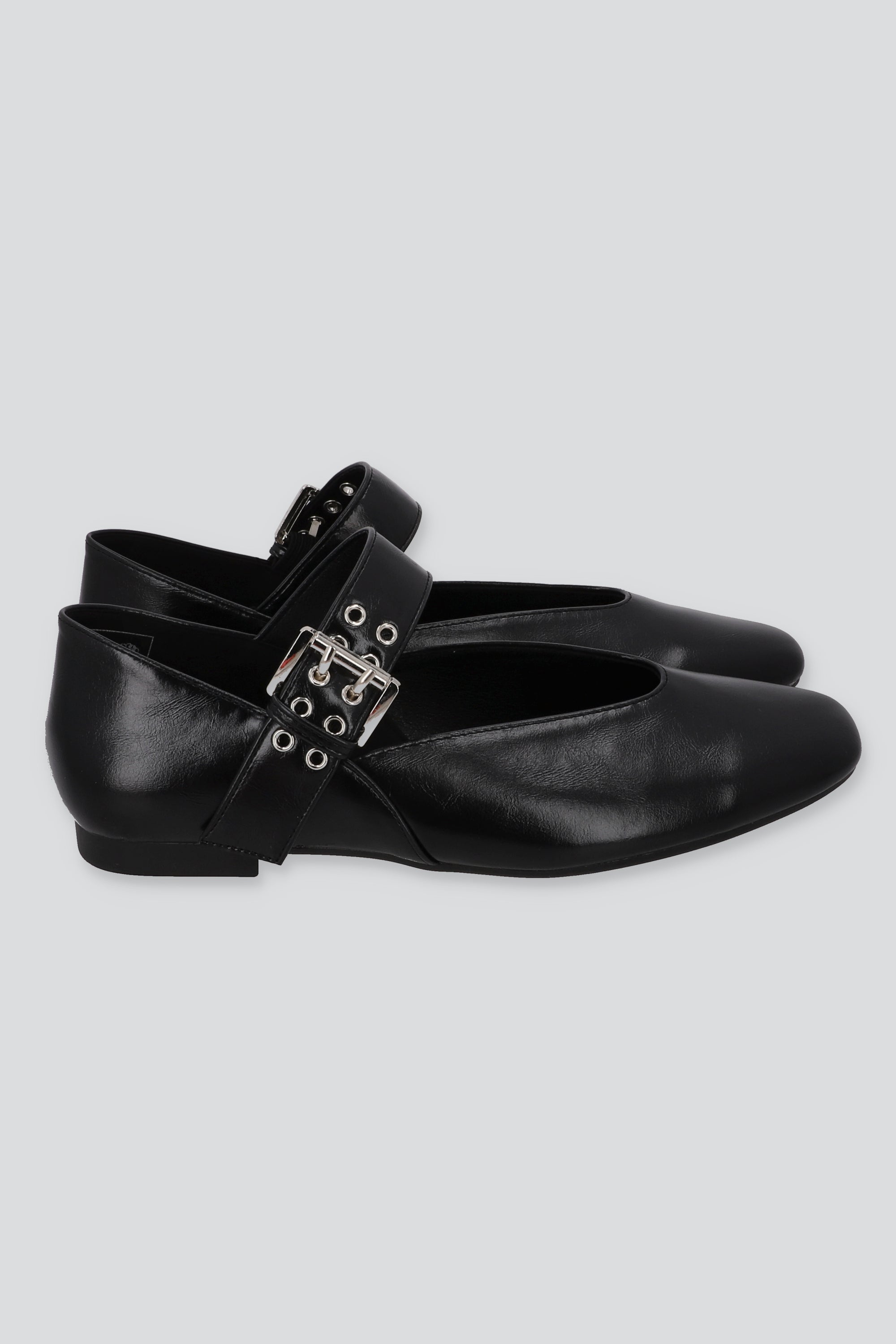 Flat mary jane empeine cerrado NEGRO