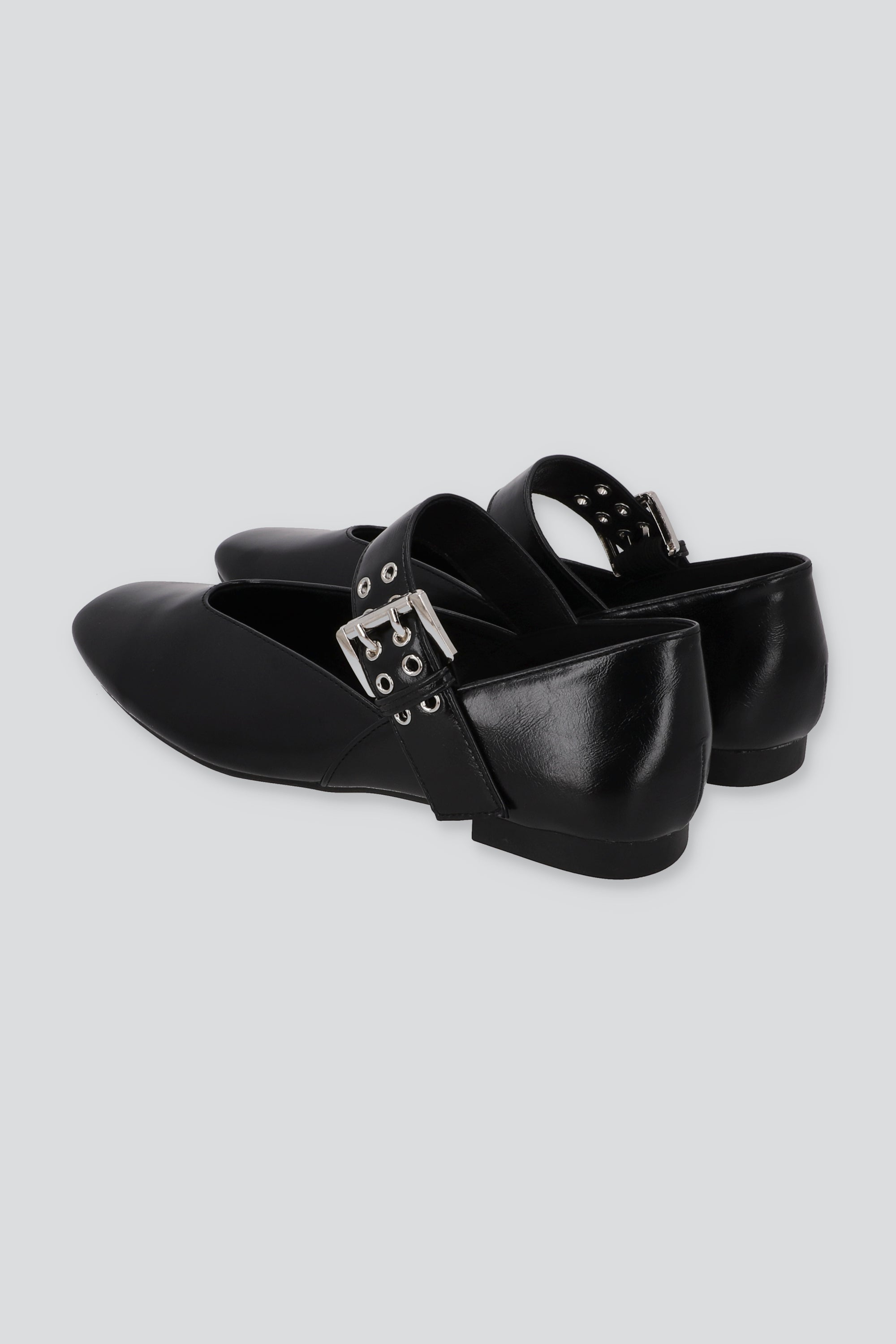 Flat mary jane empeine cerrado NEGRO