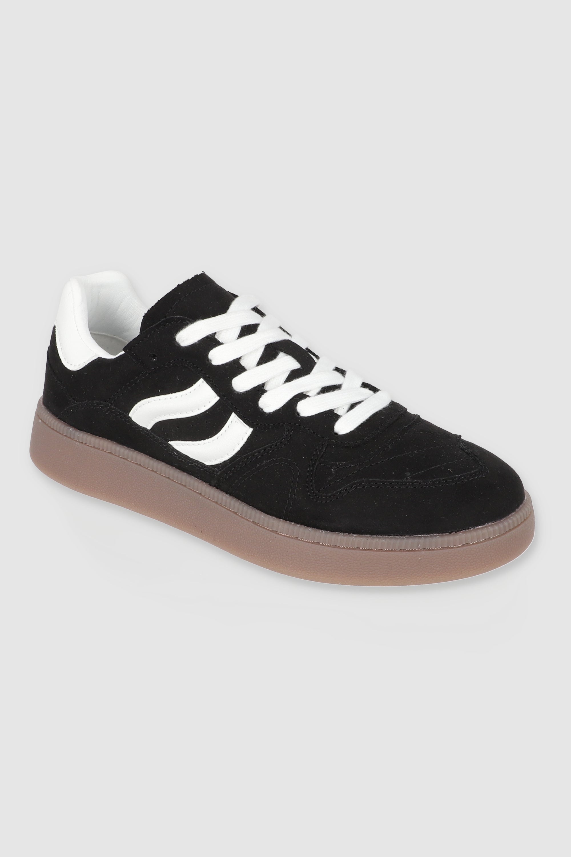 Tenis retro ondas gamucina NEGRO