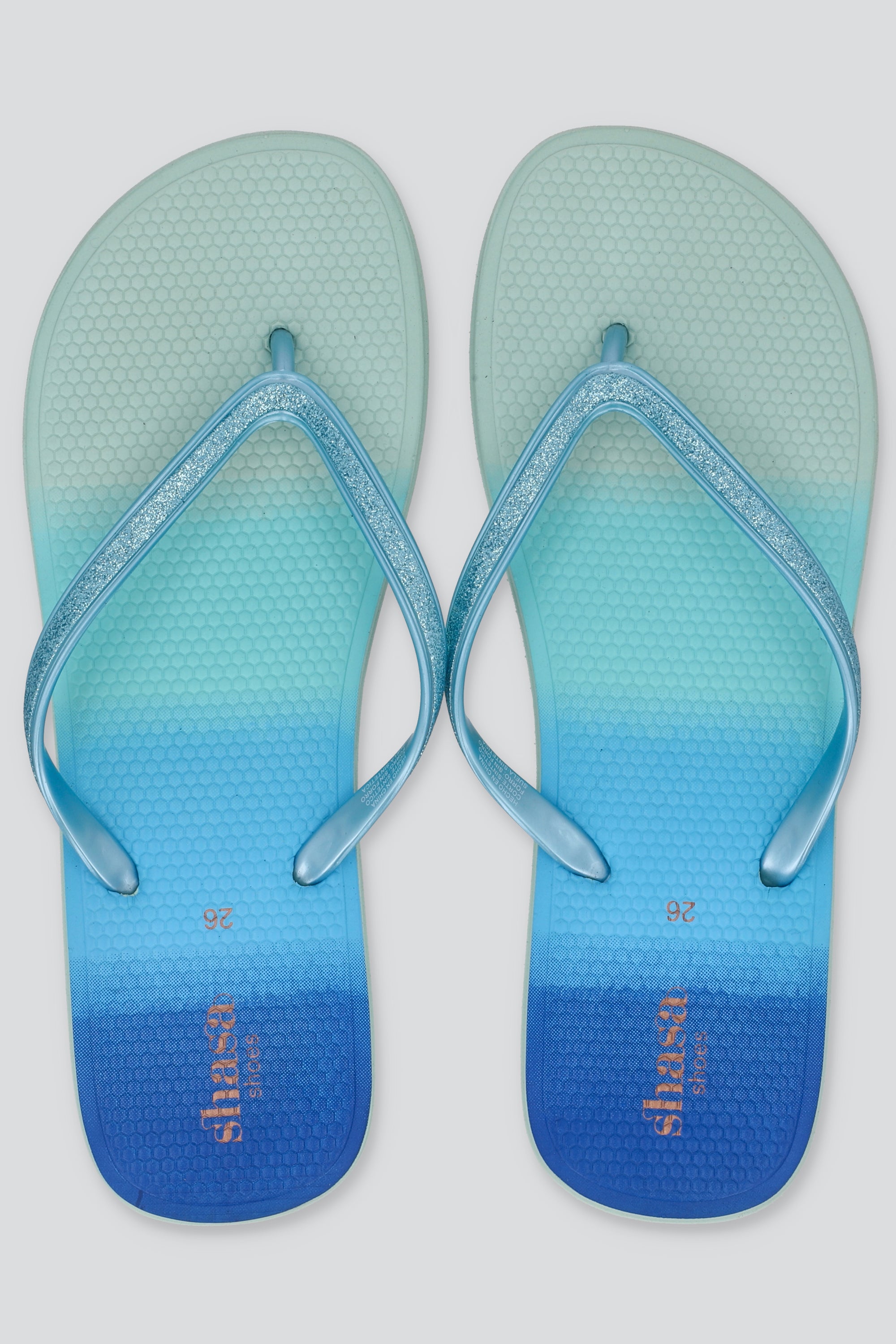 FLIP FLOP OMBRE GLITTER AZUL
