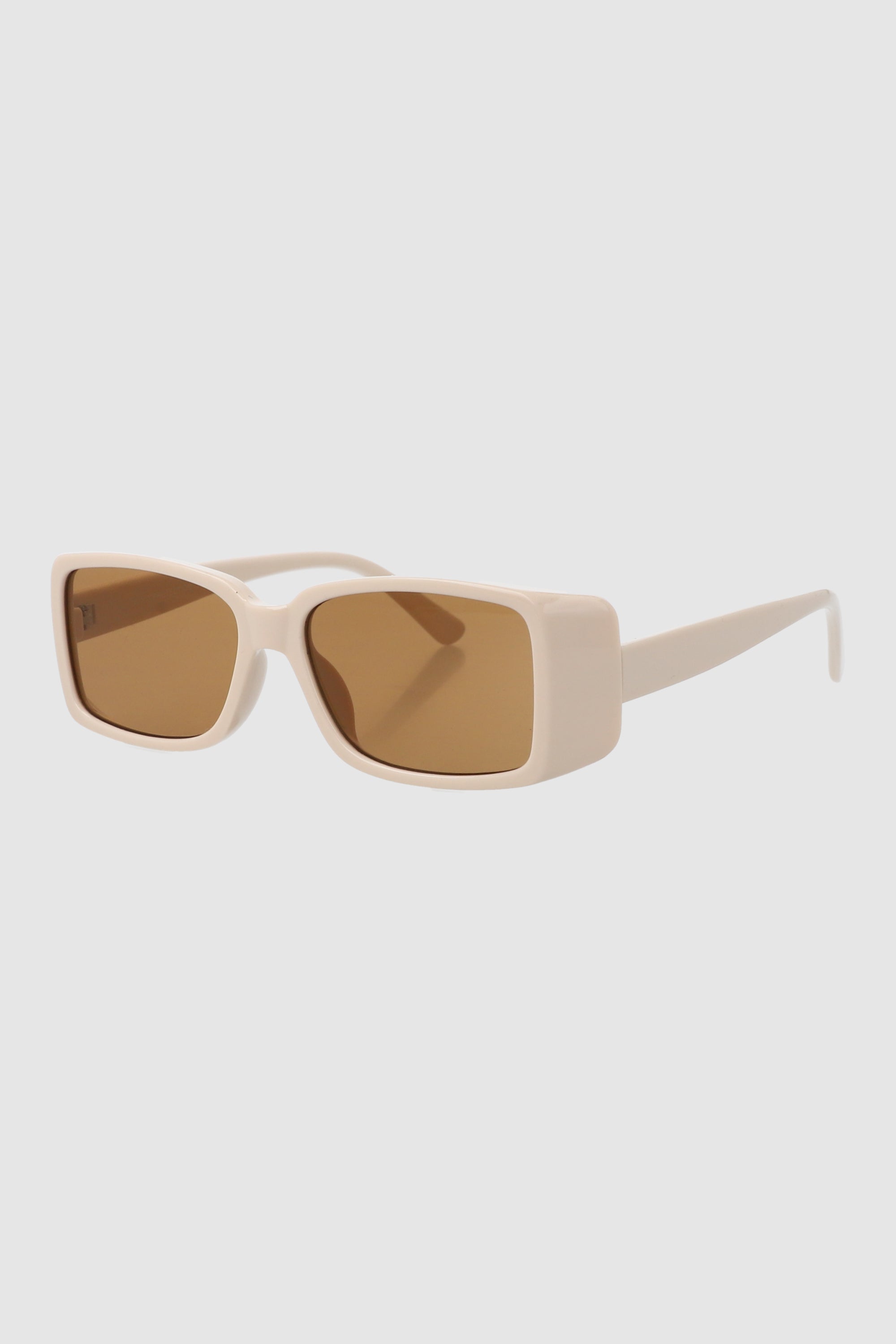 Lentes de pasta rectangulares BEIGE