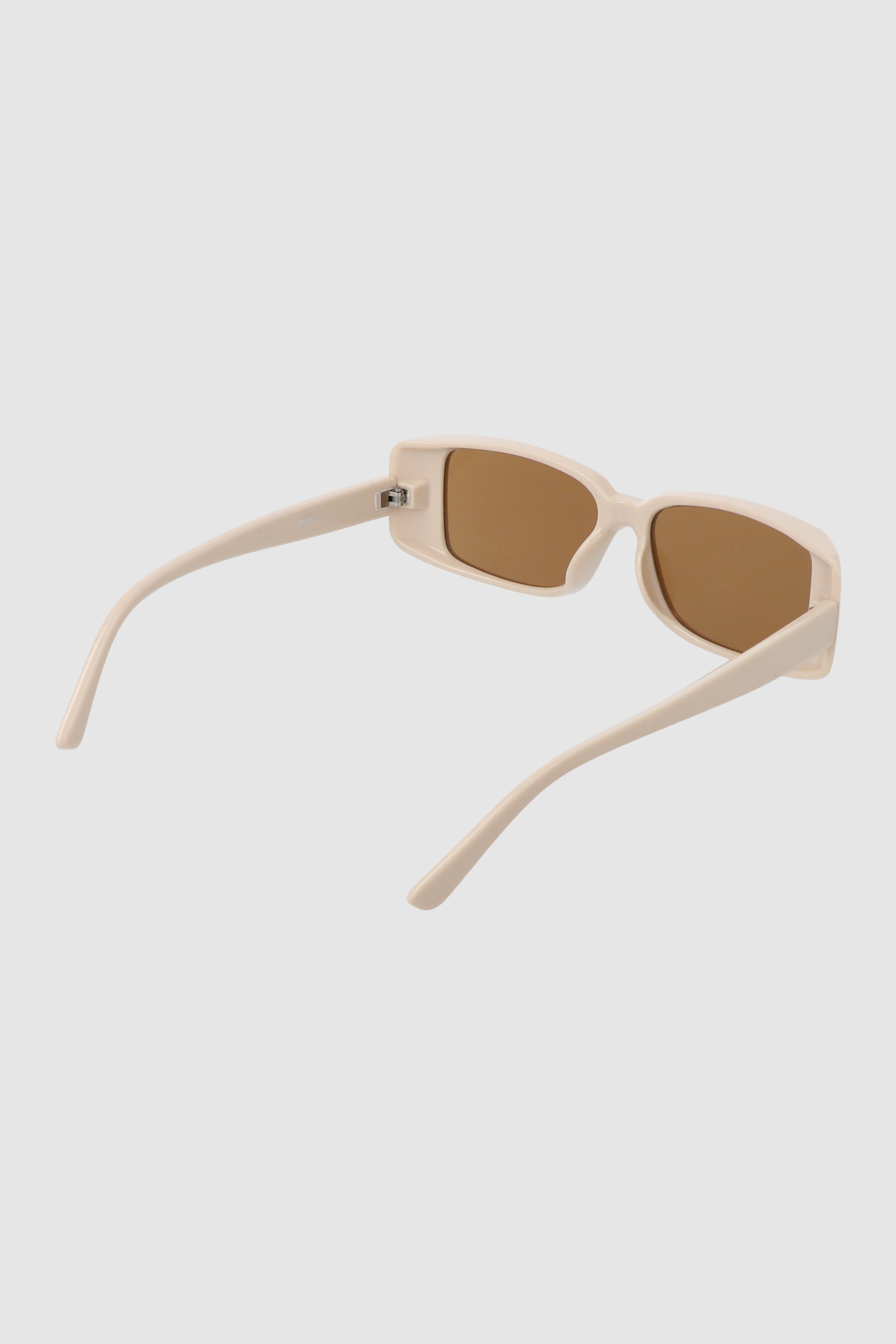 Lentes de pasta rectangulares BEIGE