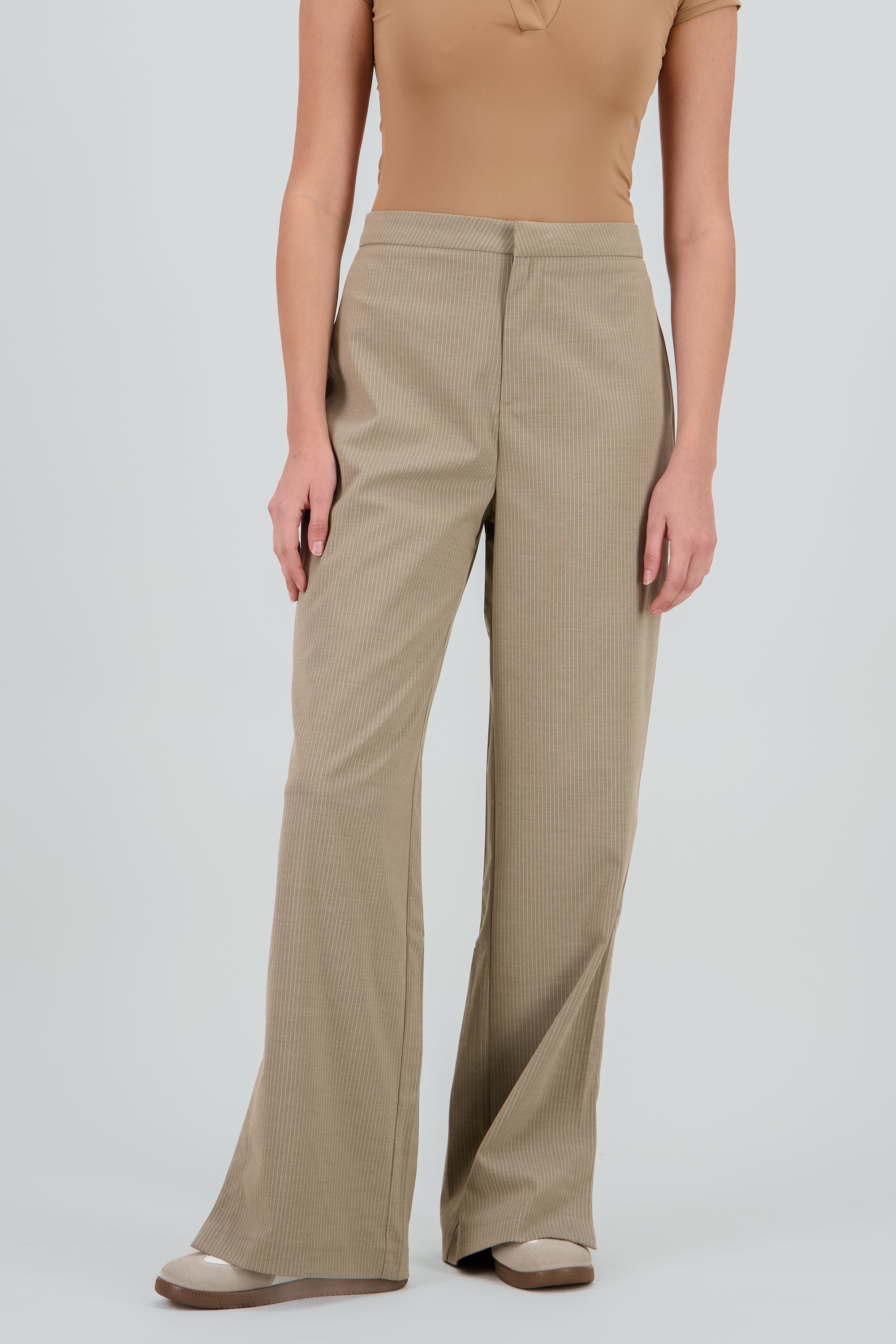 Pantalon sastreado rayas BEIGE