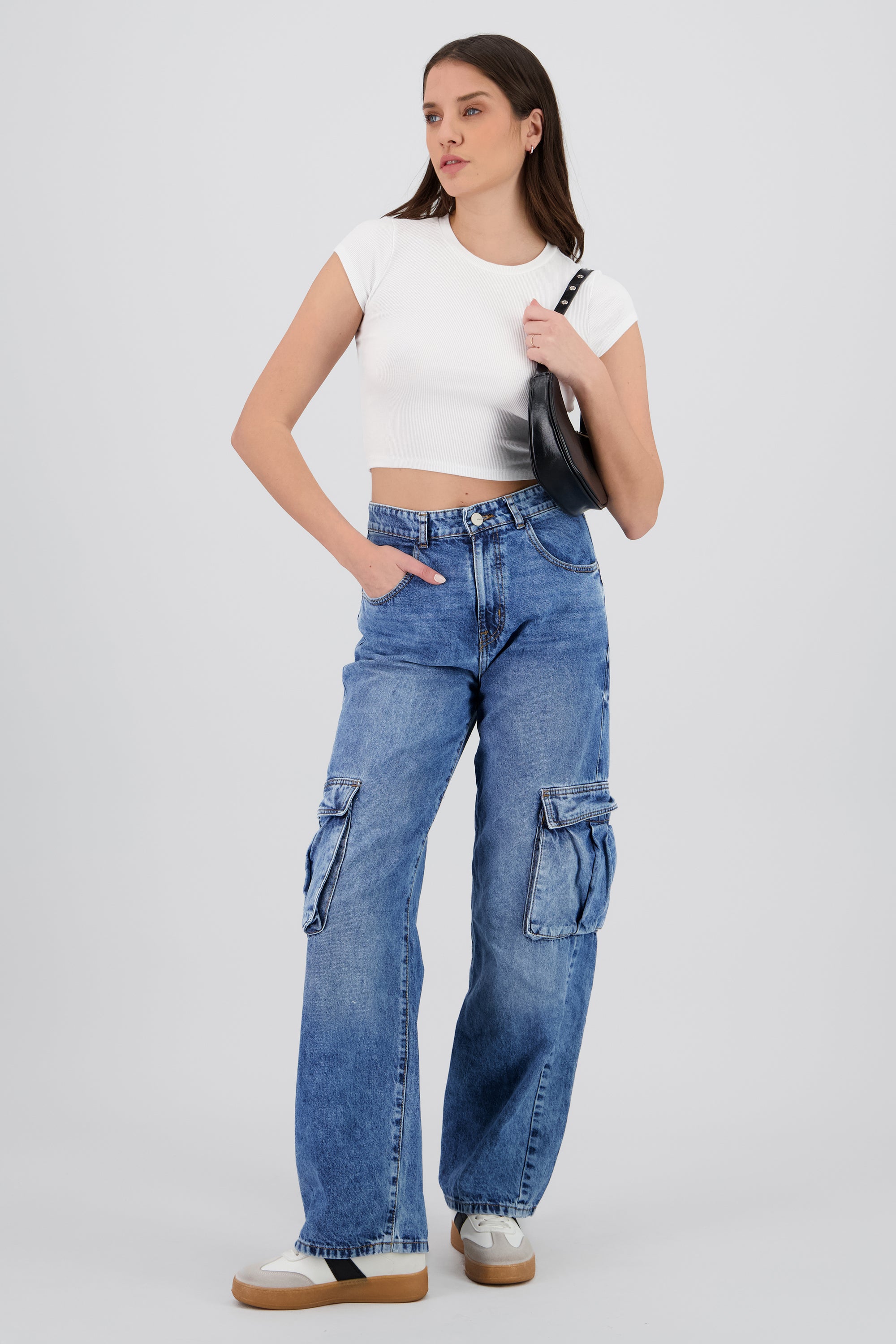 Jeans cargo 2 bolsas ACID MEDIO