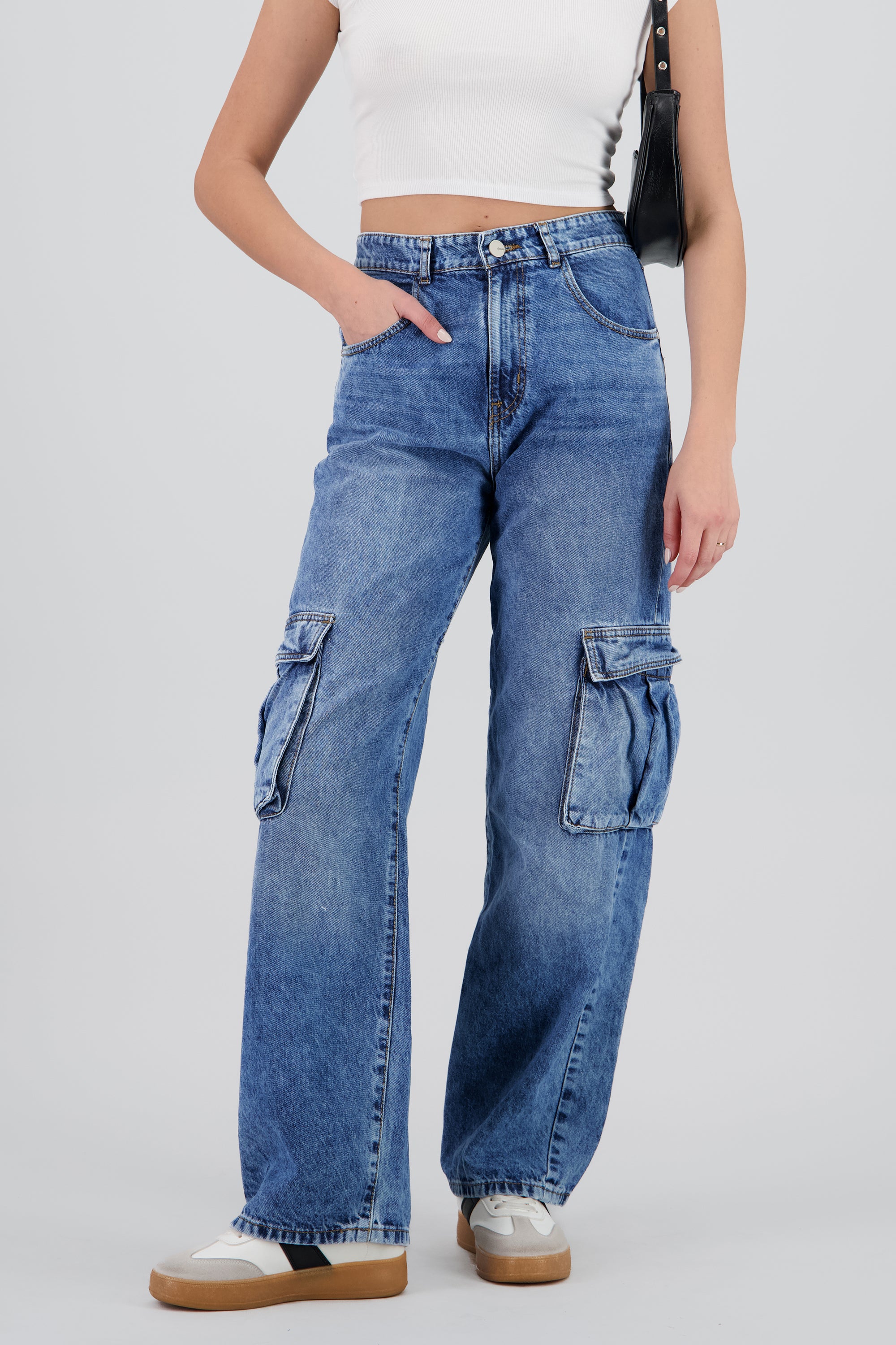 Jeans cargo 2 bolsas ACID MEDIO