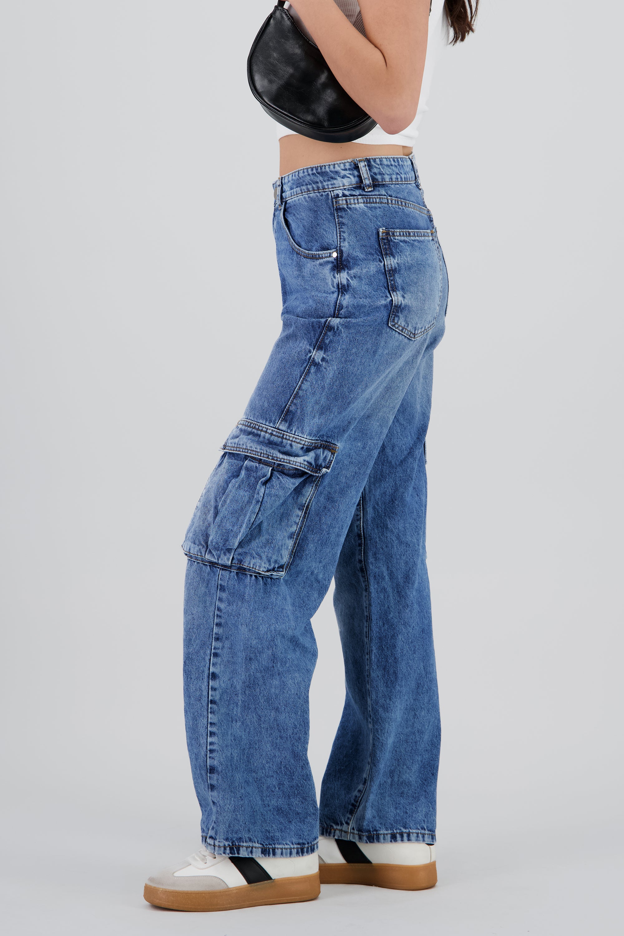 Jeans cargo 2 bolsas ACID MEDIO