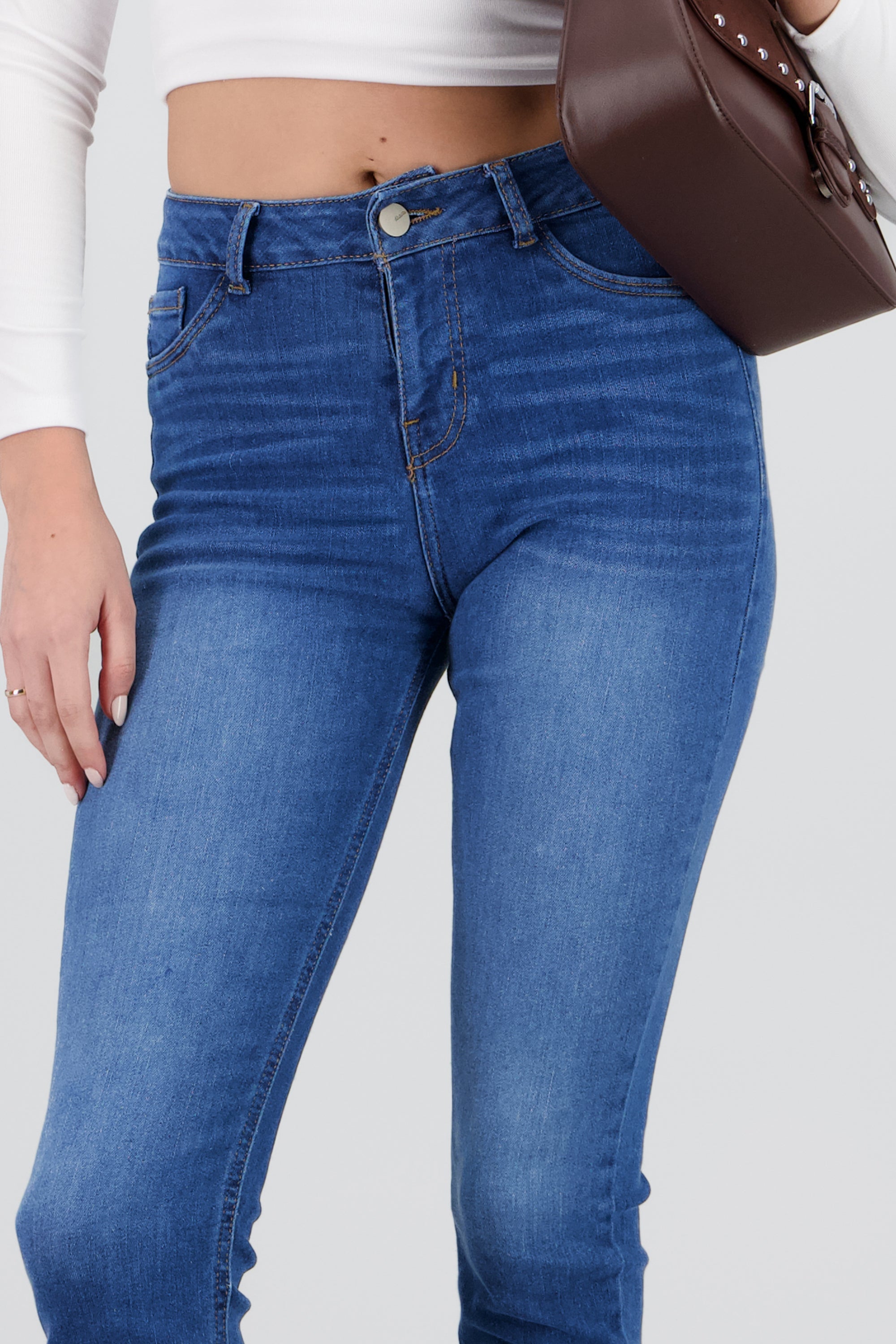 Jeans skinny contraste MEDIUM WASH
