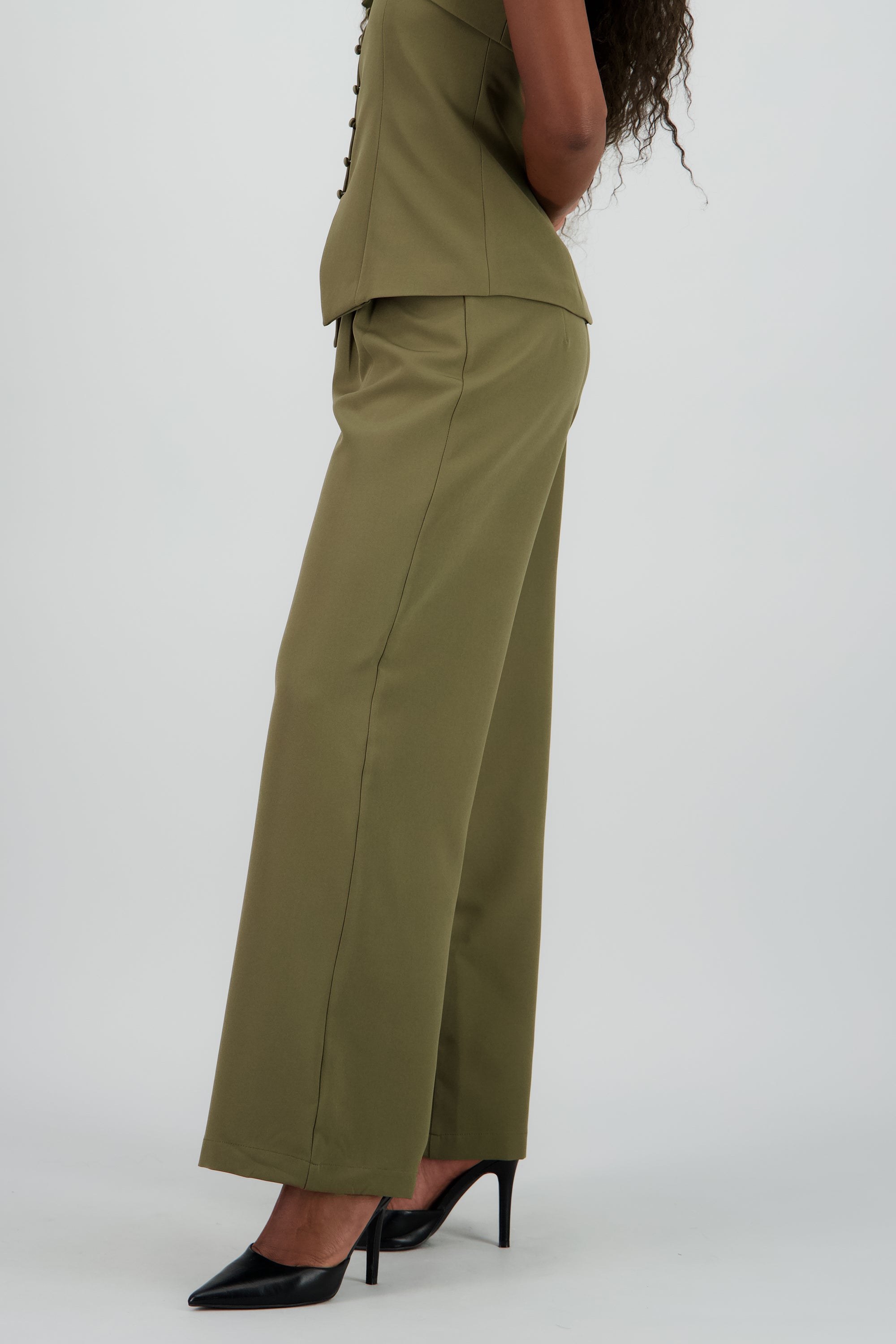 Pantalon sastre liso OLIVO